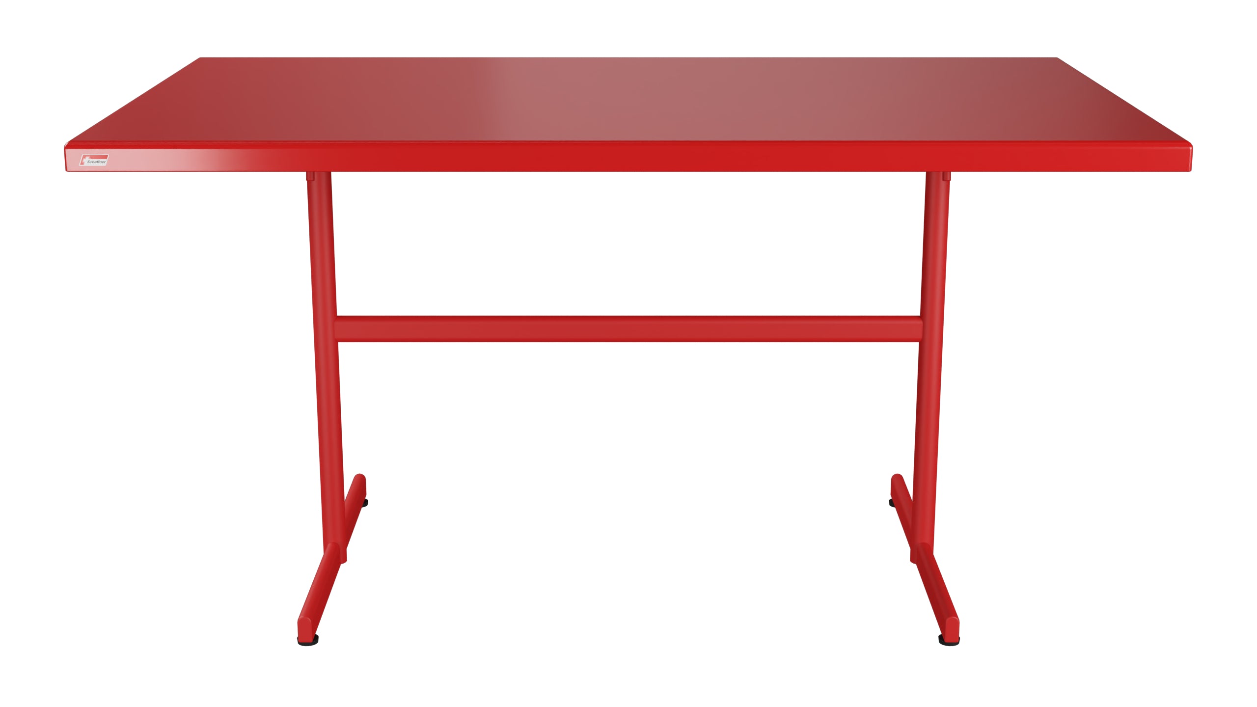 Bodensee Glasfaser-Gartentisch 140x80 klappbar in Rot präsentiert im Onlineshop von KAQTU Design AG. Gartentisch ist von Schaffner