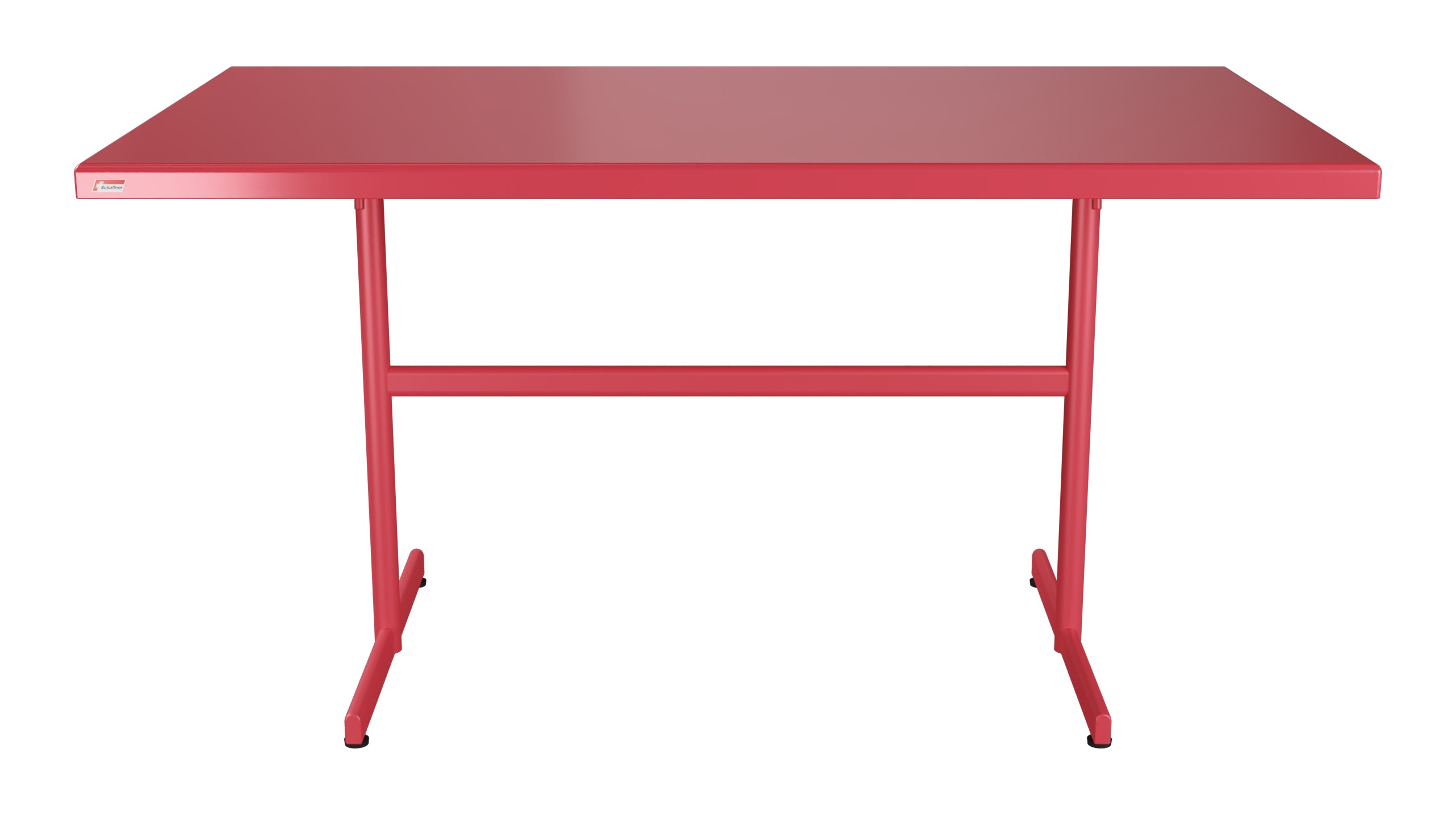 Bodensee Glasfaser-Gartentisch 140x80 klappbar in Ahornrot präsentiert im Onlineshop von KAQTU Design AG. Gartentisch ist von Schaffner
