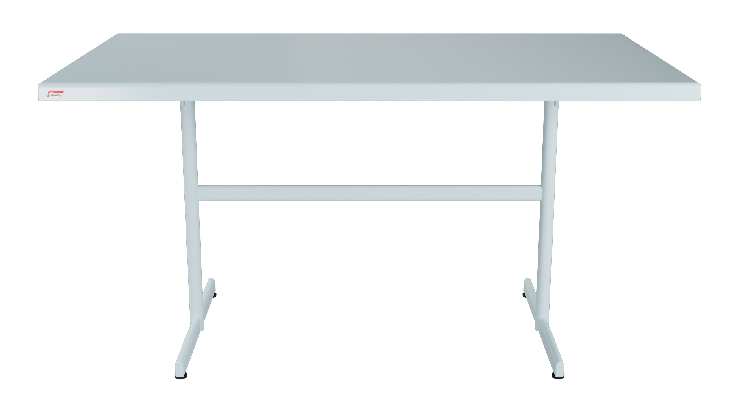Bodensee Glasfaser-Gartentisch 140x80 klappbar in Pastellblau präsentiert im Onlineshop von KAQTU Design AG. Gartentisch ist von Schaffner