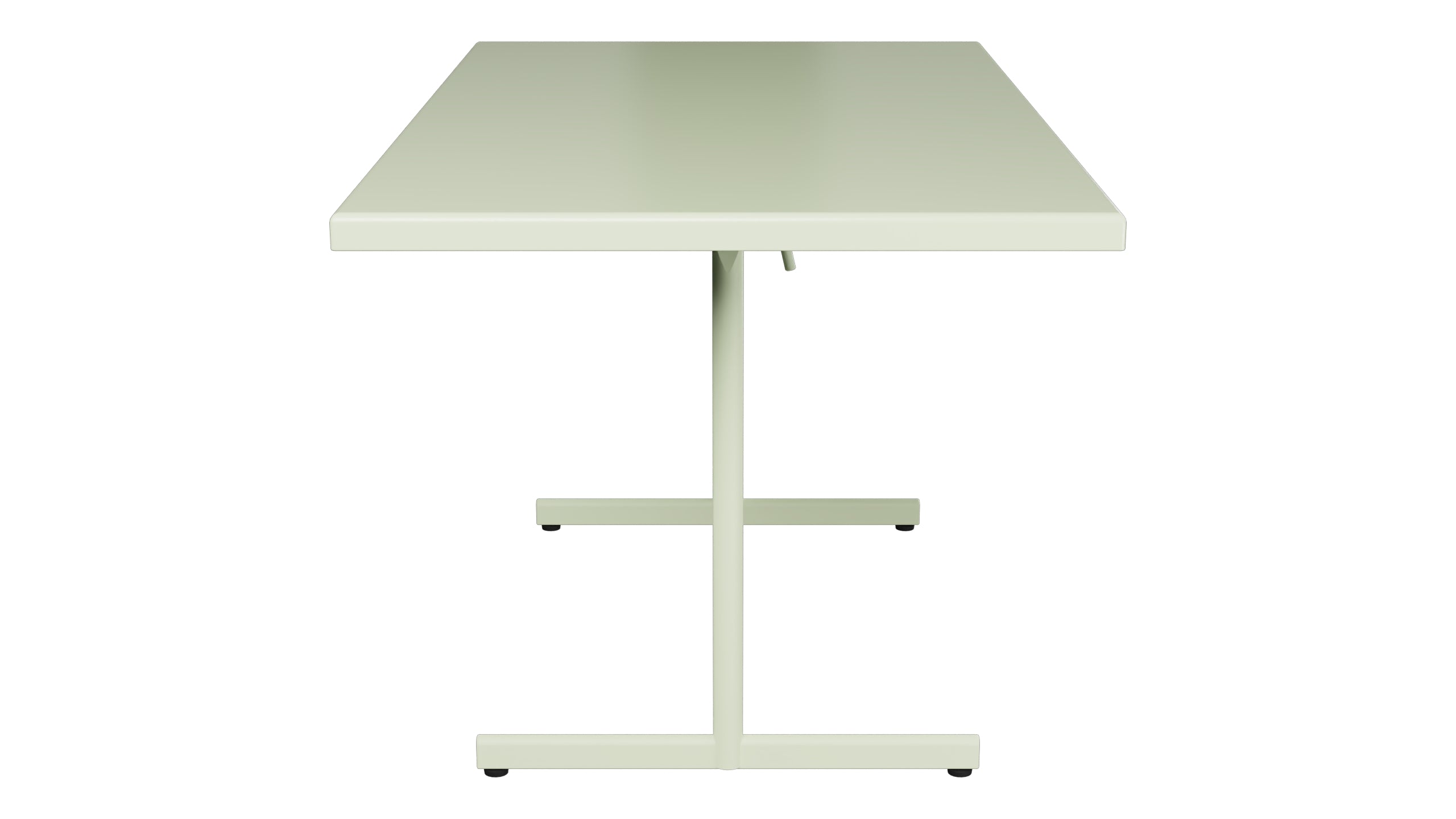 Bodensee Glasfaser-Gartentisch 140x80 klappbar in Pastellgrün präsentiert im Onlineshop von KAQTU Design AG. Gartentisch ist von Schaffner