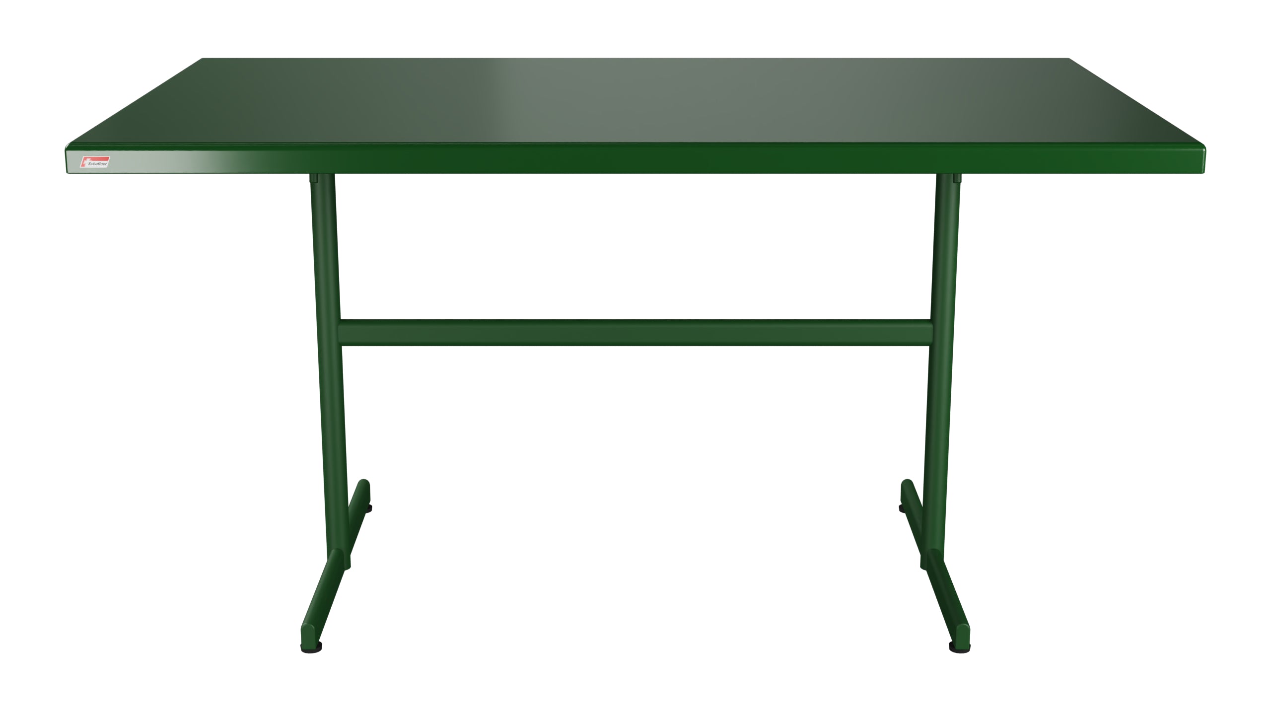 Bodensee Glasfaser-Gartentisch 140x80 klappbar in Tannengrün präsentiert im Onlineshop von KAQTU Design AG. Gartentisch ist von Schaffner