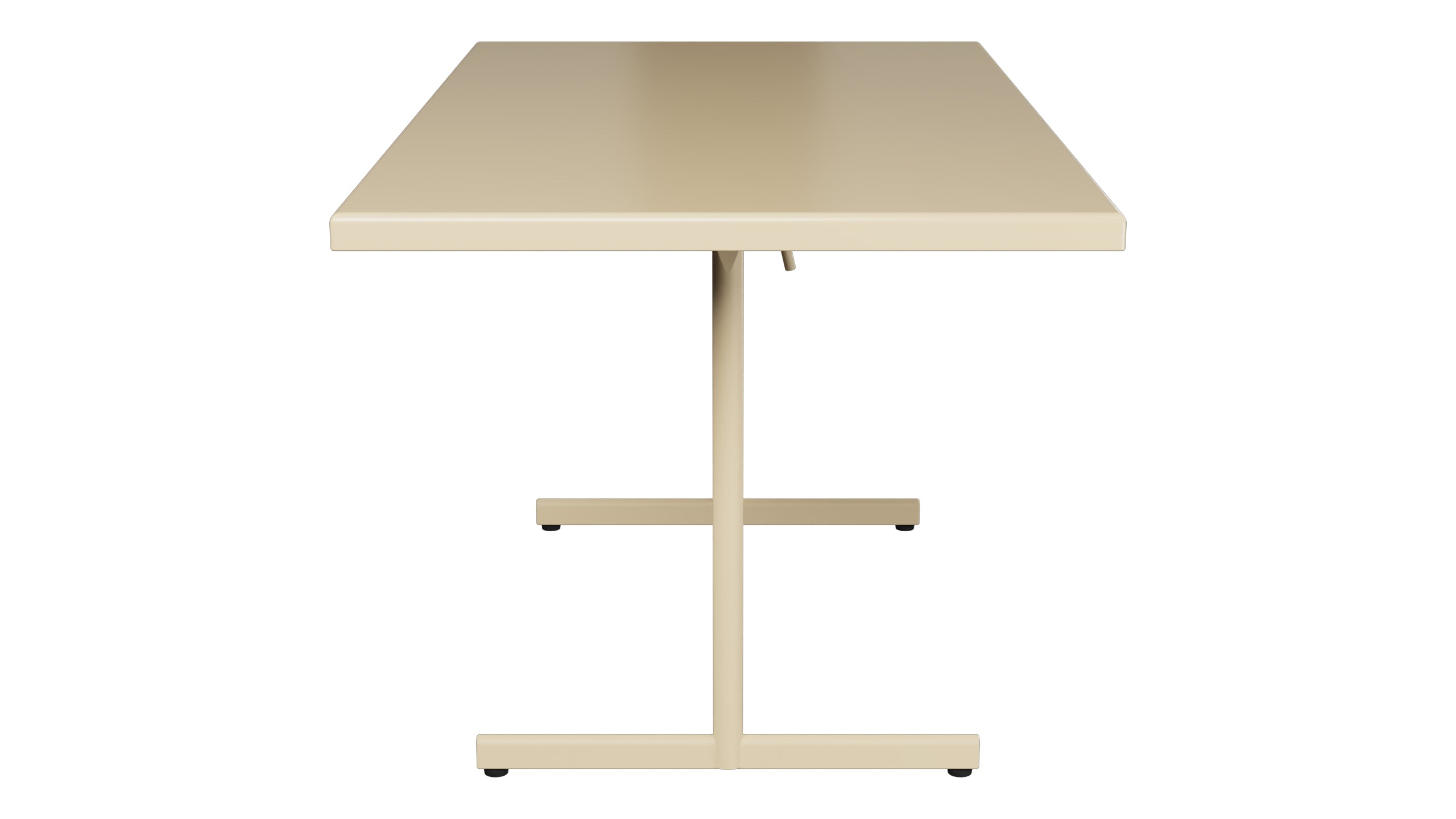 Bodensee Glasfaser-Gartentisch 140x80 klappbar in Pastellbraun präsentiert im Onlineshop von KAQTU Design AG. Gartentisch ist von Schaffner