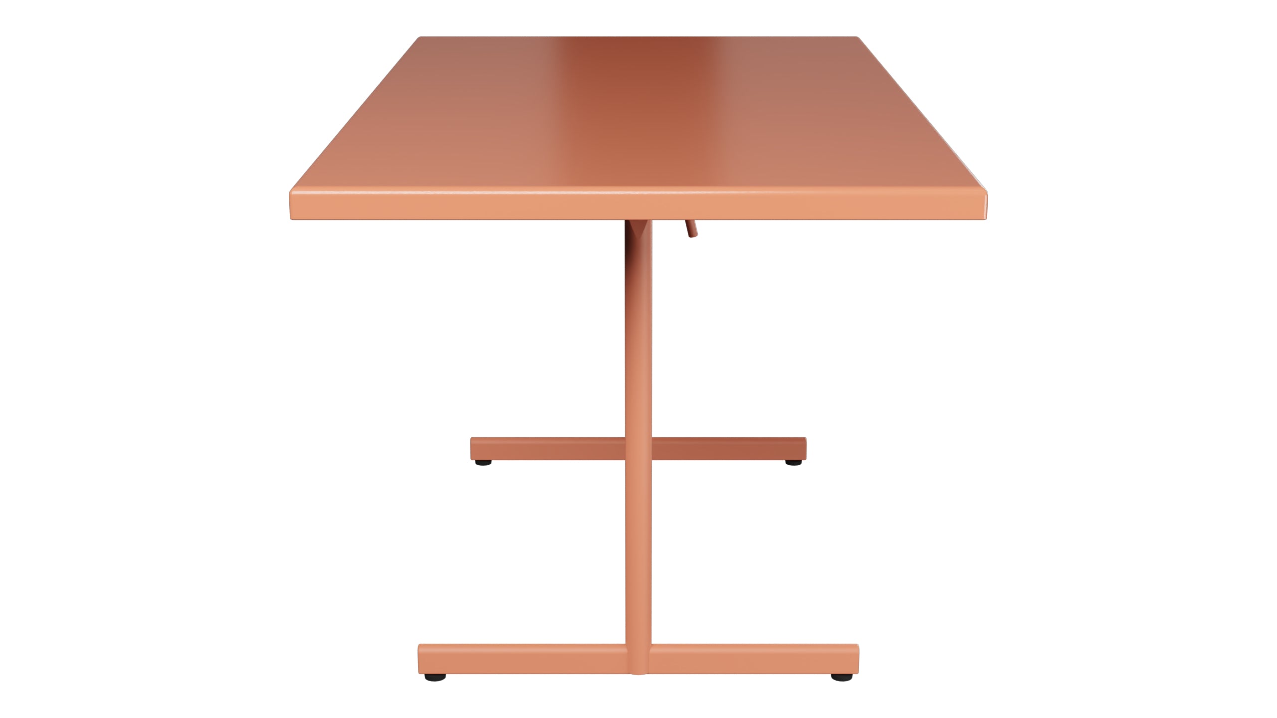 Bodensee Glasfaser-Gartentisch 140x80 klappbar in Pastellterracotta präsentiert im Onlineshop von KAQTU Design AG. Gartentisch ist von Schaffner