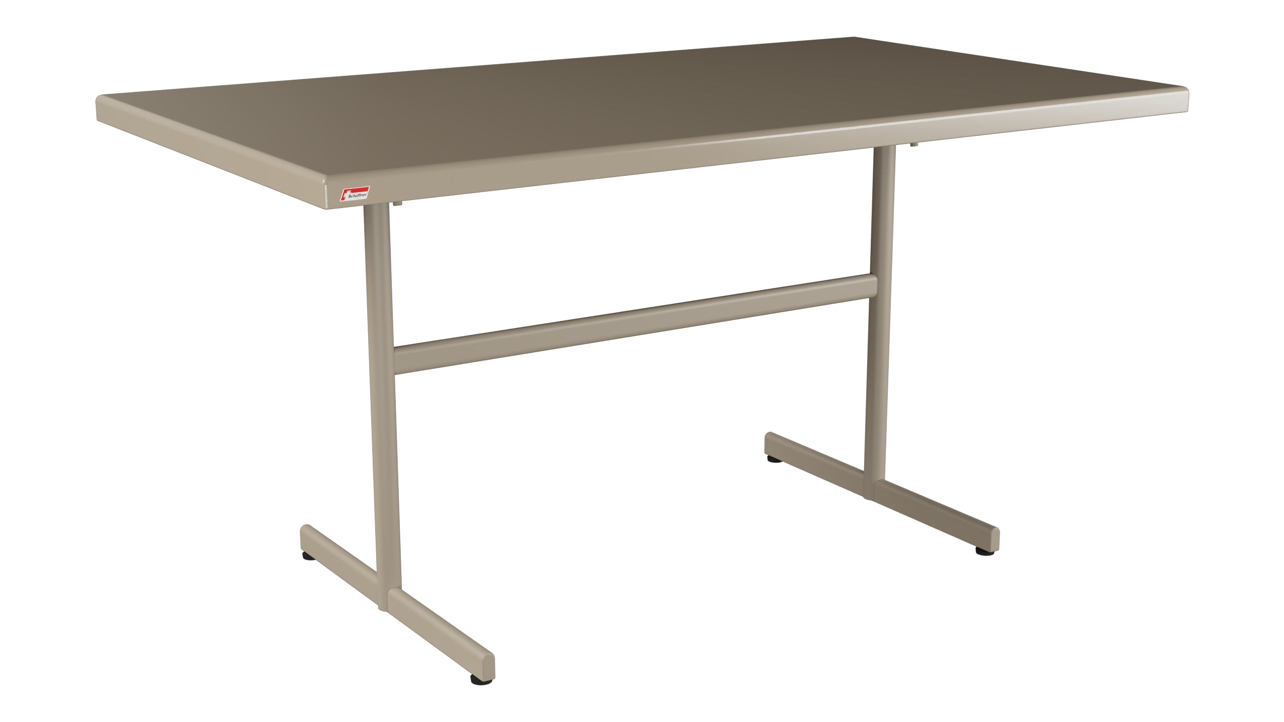 Bodensee Glasfaser-Gartentisch 140x80 klappbar in Champagner präsentiert im Onlineshop von KAQTU Design AG. Gartentisch ist von Schaffner