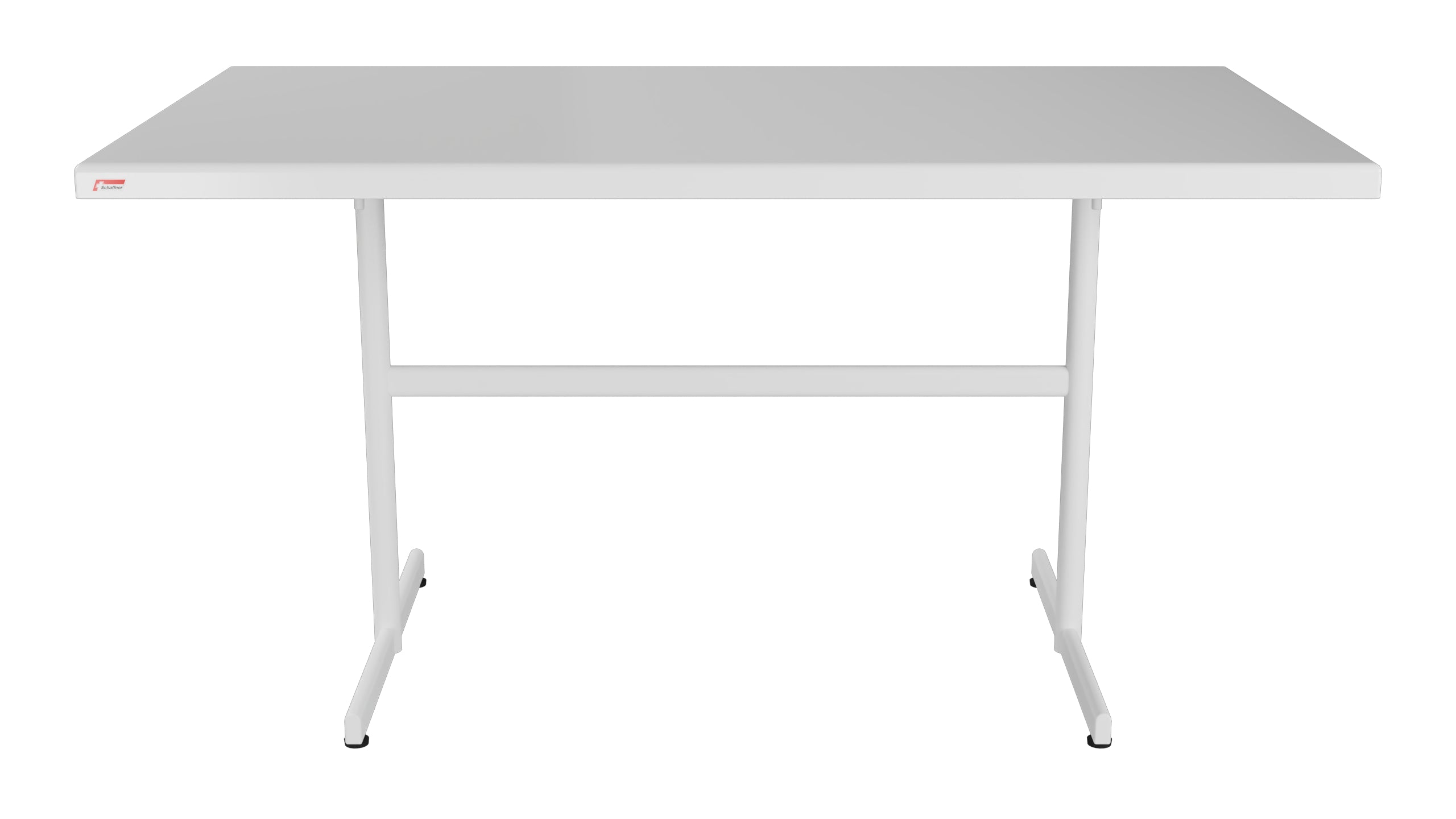 Bodensee Glasfaser-Gartentisch 140x80 klappbar in Weiss präsentiert im Onlineshop von KAQTU Design AG. Gartentisch ist von Schaffner