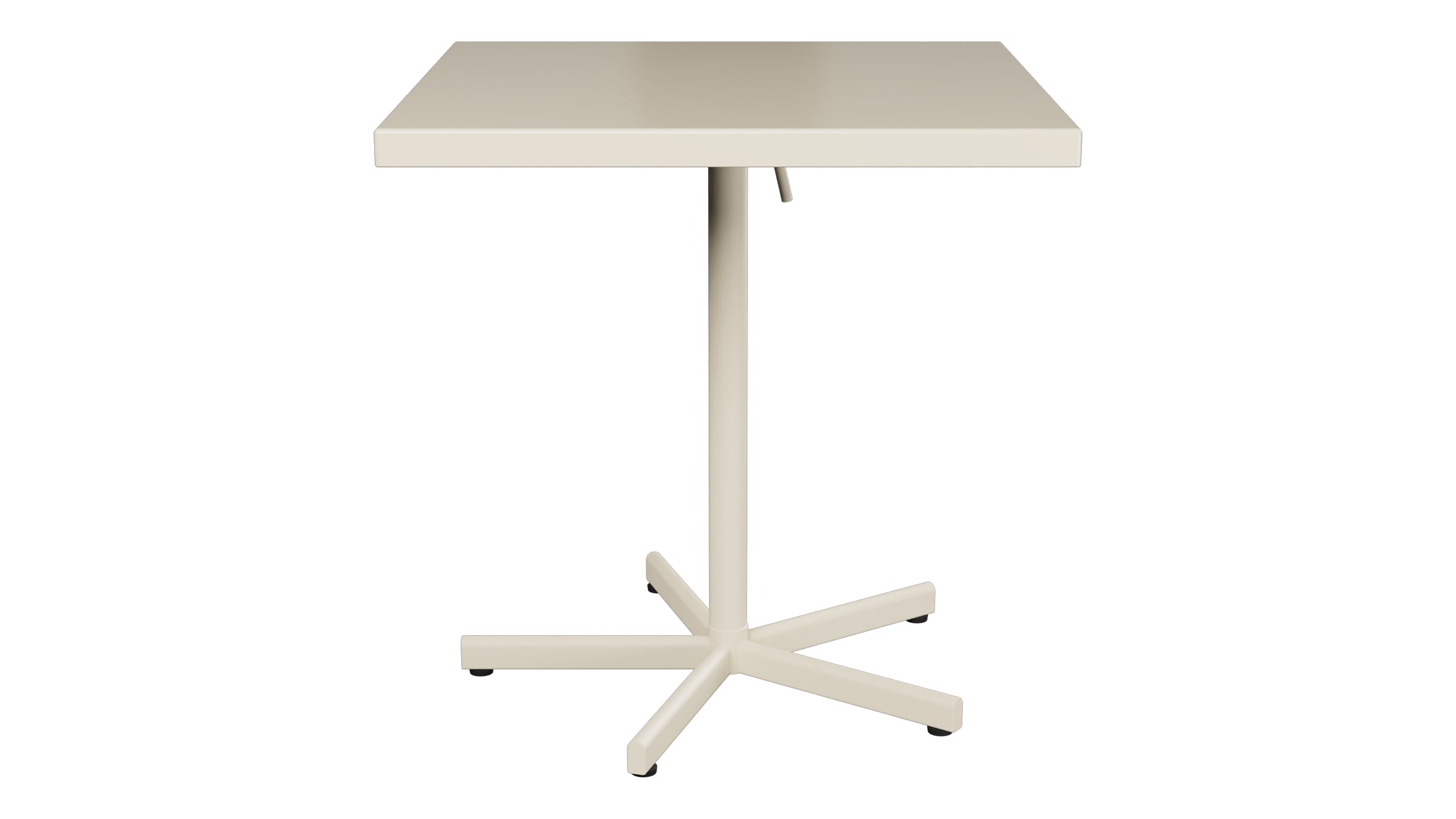 Bodensee Glasfaser-Gartentisch 70x70 klappbar in Pastellsand präsentiert im Onlineshop von KAQTU Design AG. Gartentisch ist von Schaffner