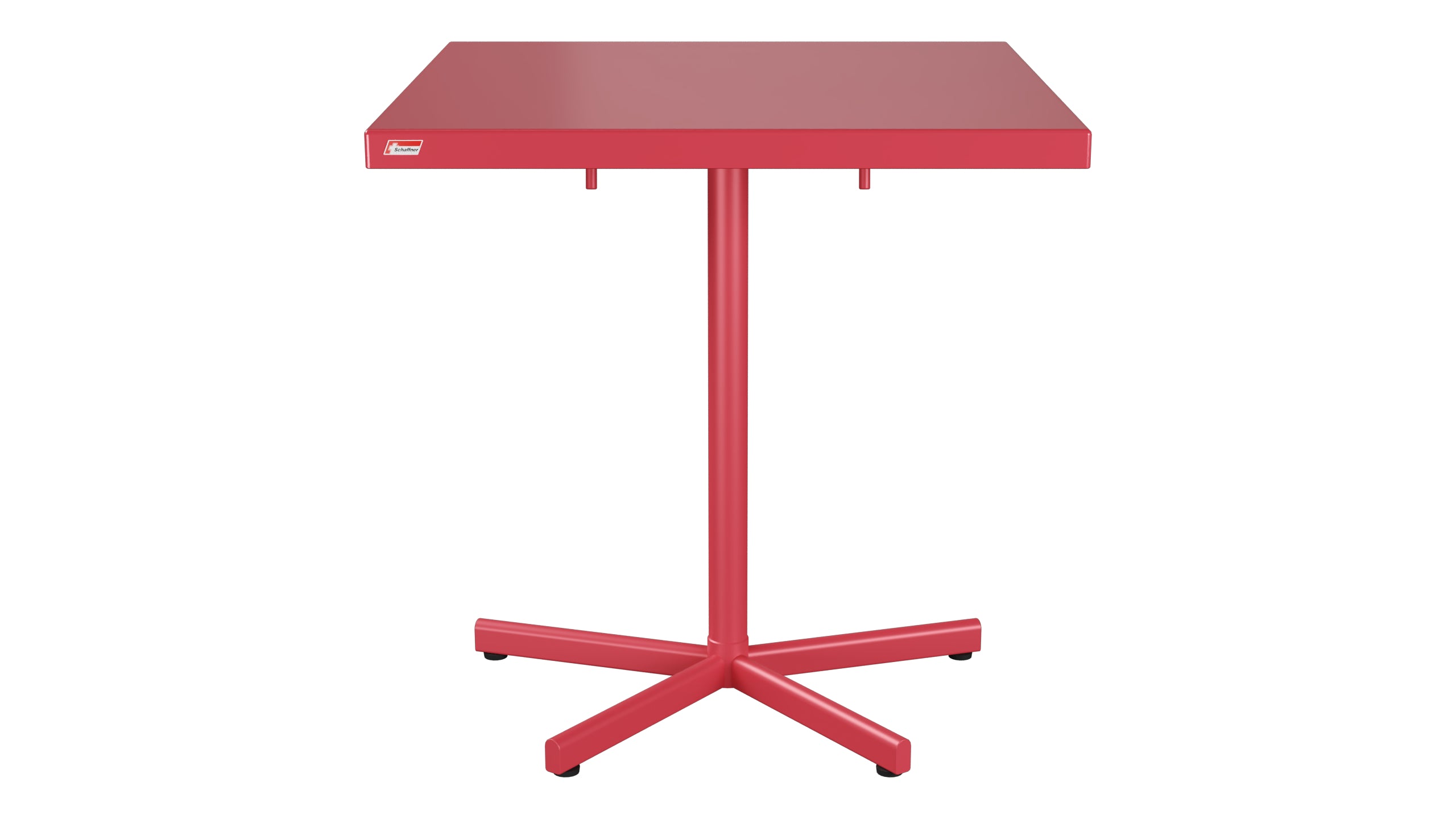 Bodensee Glasfaser-Gartentisch 70x70 klappbar in Ahornrot präsentiert im Onlineshop von KAQTU Design AG. Gartentisch ist von Schaffner