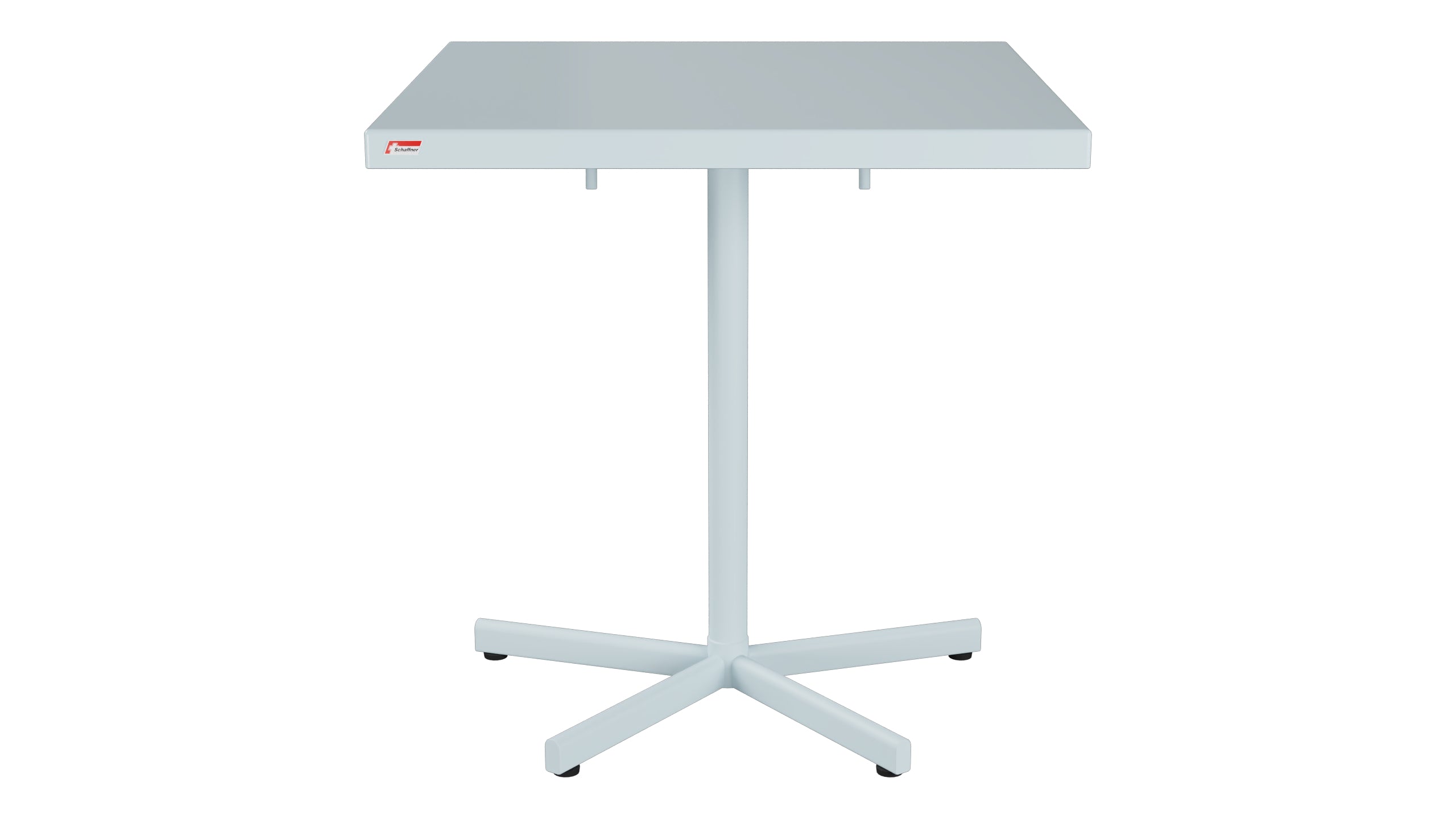 Bodensee Glasfaser-Gartentisch 70x70 klappbar in Pastellblau präsentiert im Onlineshop von KAQTU Design AG. Gartentisch ist von Schaffner