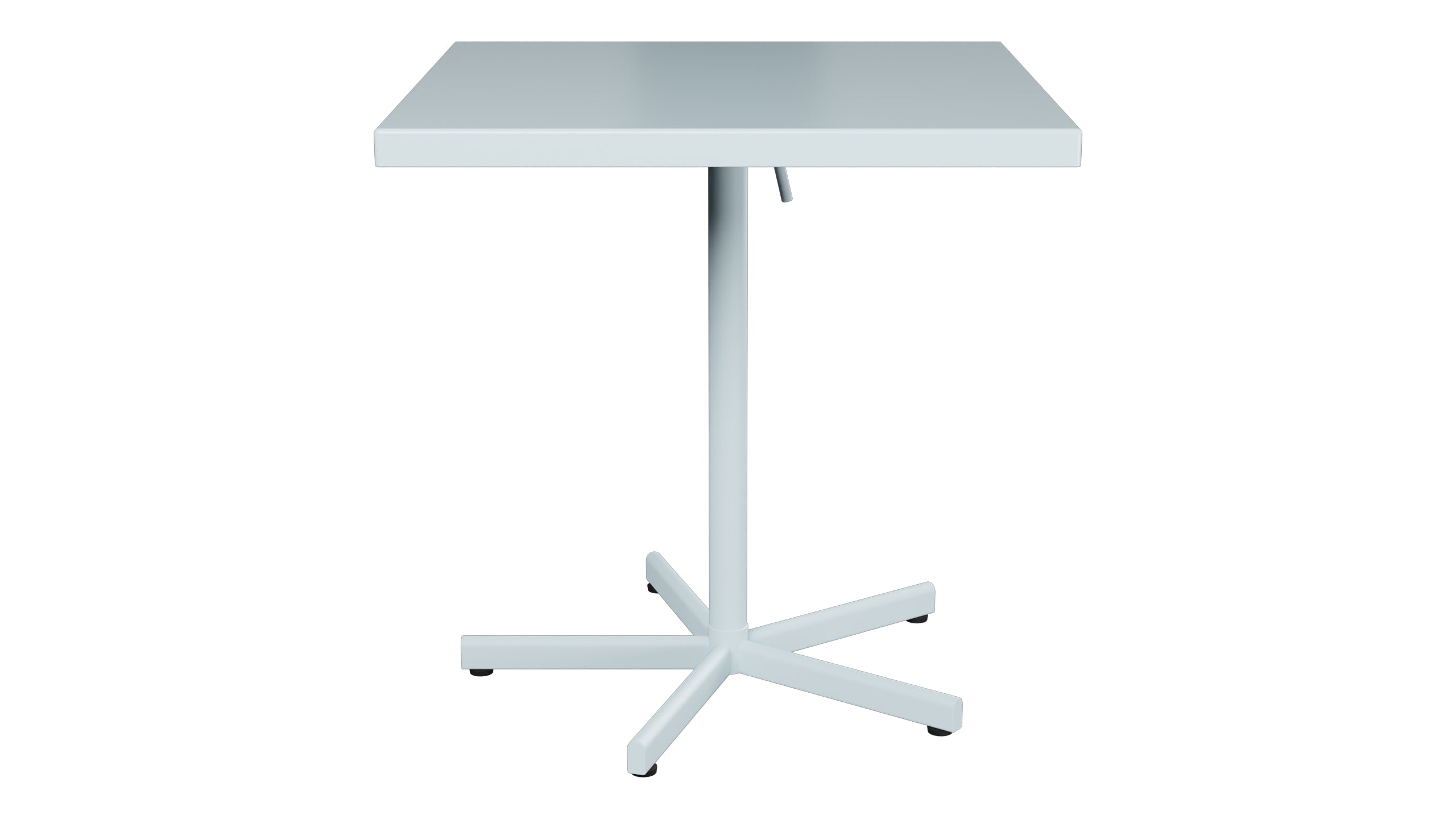 Bodensee Glasfaser-Gartentisch 70x70 klappbar in Pastellblau präsentiert im Onlineshop von KAQTU Design AG. Gartentisch ist von Schaffner