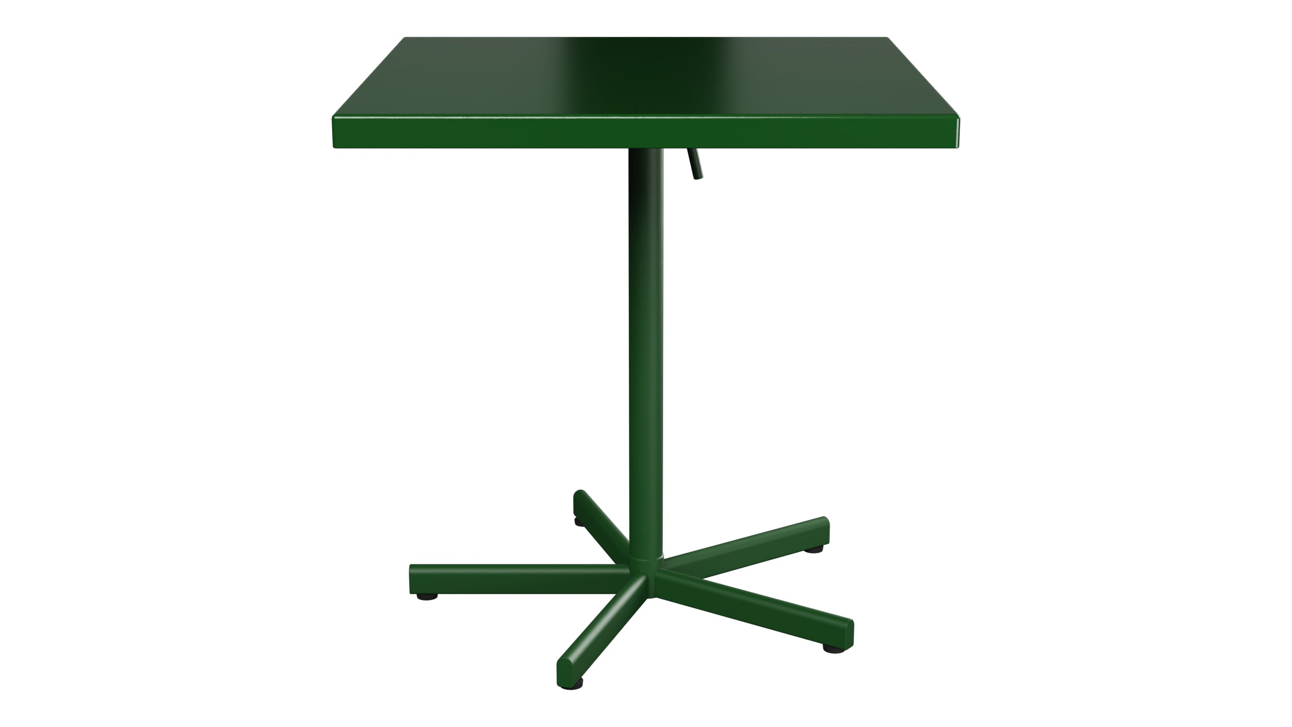 Bodensee Glasfaser-Gartentisch 70x70 klappbar in Tannengrün präsentiert im Onlineshop von KAQTU Design AG. Gartentisch ist von Schaffner