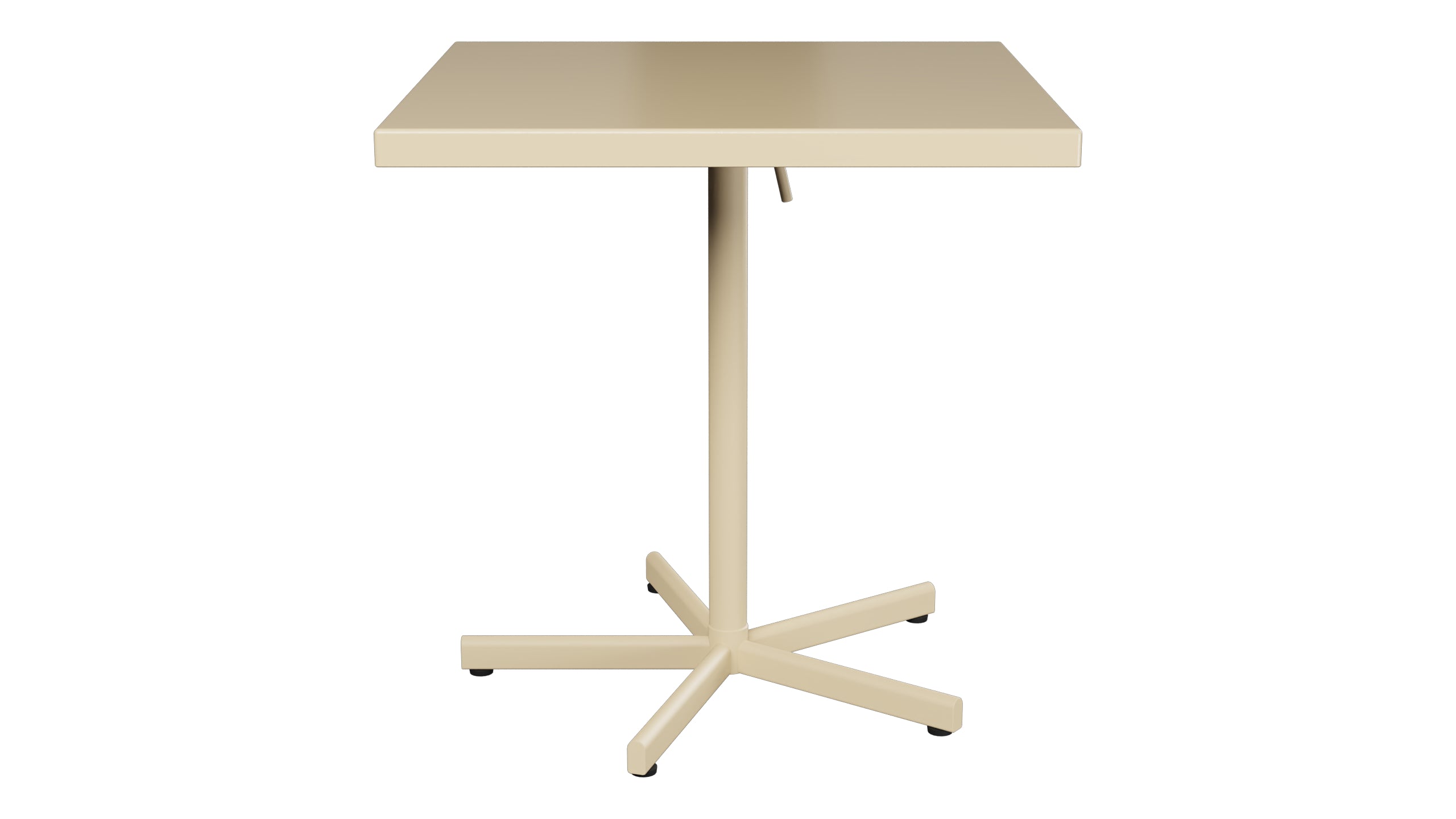 Bodensee Glasfaser-Gartentisch 70x70 klappbar in Pastellbraun präsentiert im Onlineshop von KAQTU Design AG. Gartentisch ist von Schaffner