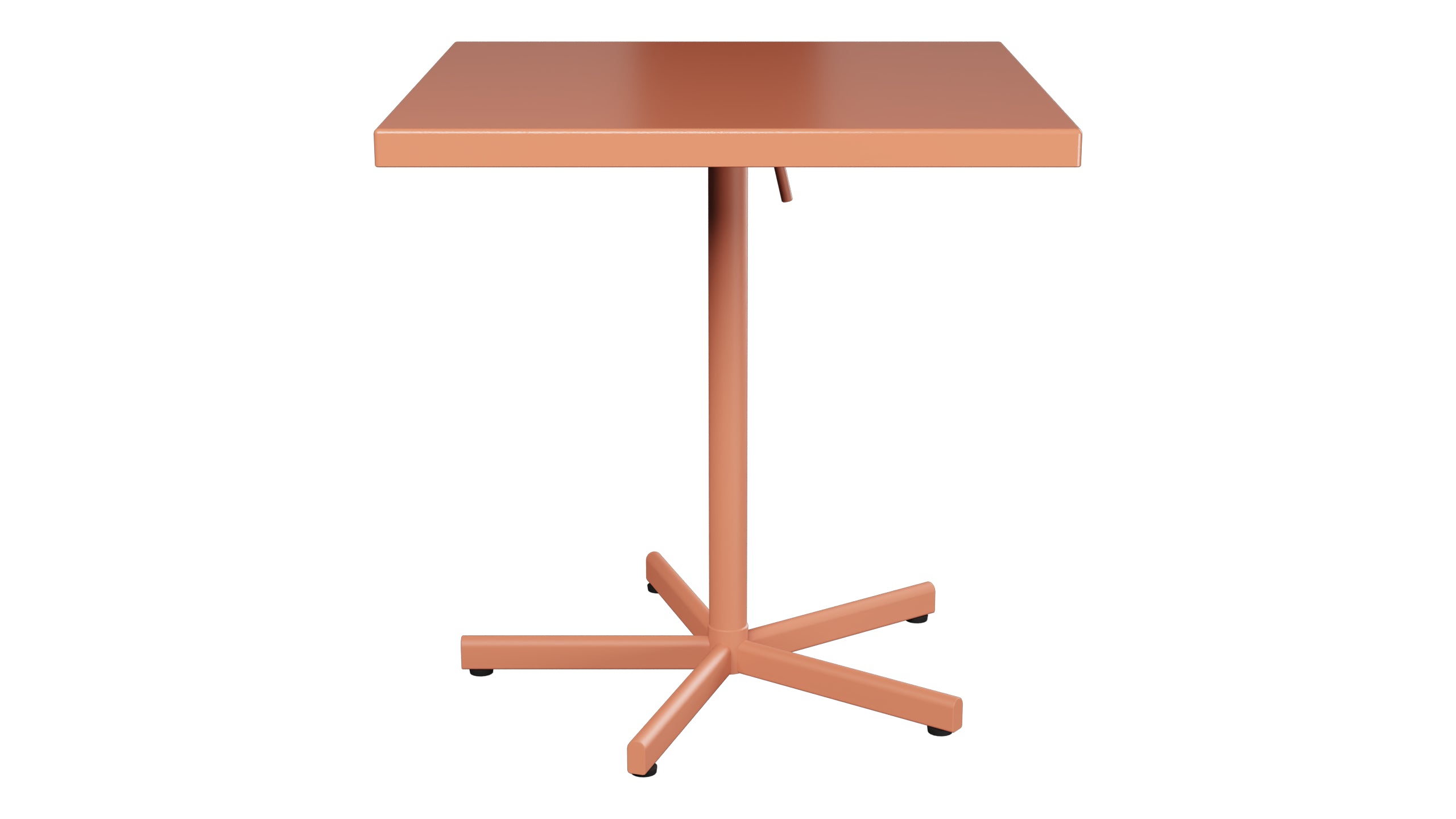 Bodensee Glasfaser-Gartentisch 70x70 klappbar in Pastellterracotta präsentiert im Onlineshop von KAQTU Design AG. Gartentisch ist von Schaffner