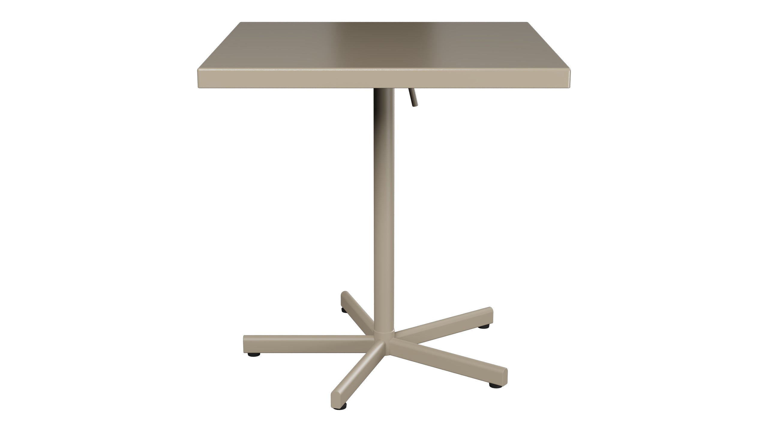 Bodensee Glasfaser-Gartentisch 70x70 klappbar in Champagner präsentiert im Onlineshop von KAQTU Design AG. Gartentisch ist von Schaffner