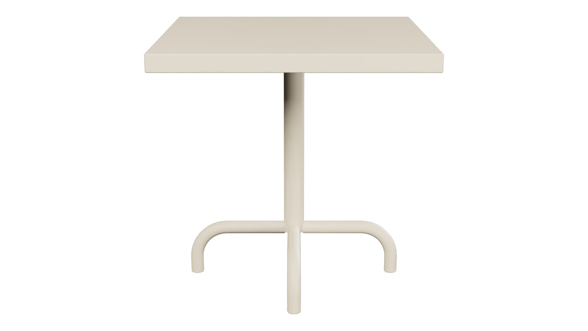 Säntis Metall-Beistelltisch Outdoor 50x50 / 50 in Pastellsand präsentiert im Onlineshop von KAQTU Design AG. Beistelltisch Outdoor ist von Schaffner