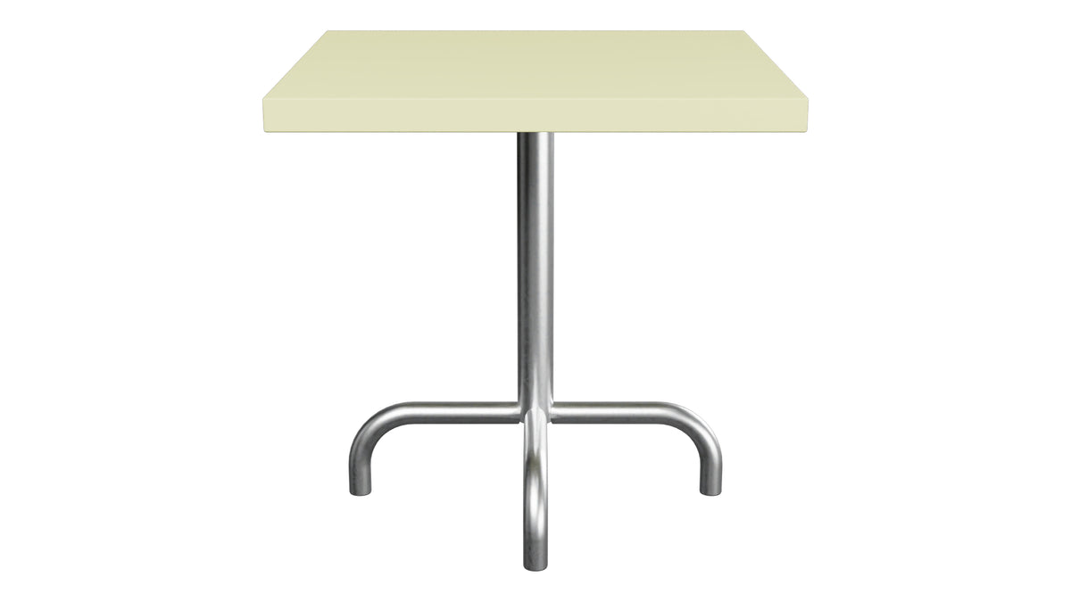 Säntis Metall-Beistelltisch Outdoor 50x50 / 50 in Buchsbaumgelb präsentiert im Onlineshop von KAQTU Design AG. Beistelltisch Outdoor ist von Schaffner