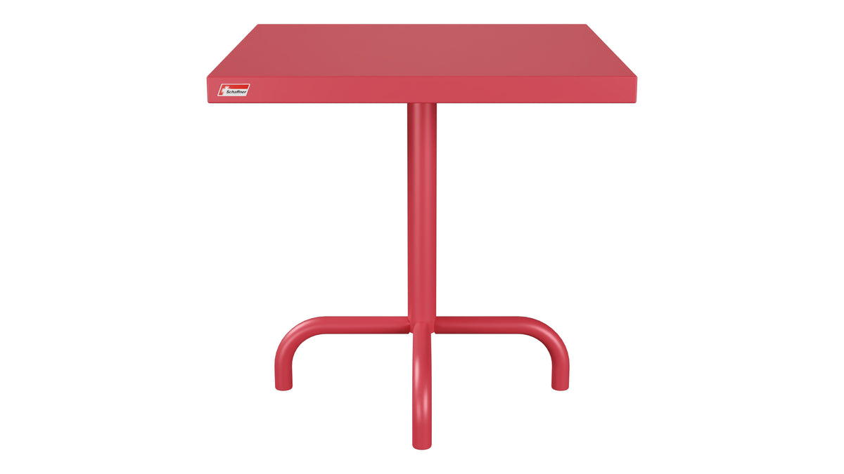 Säntis Metall-Beistelltisch Outdoor 50x50 / 50 in Ahornrot präsentiert im Onlineshop von KAQTU Design AG. Beistelltisch Outdoor ist von Schaffner