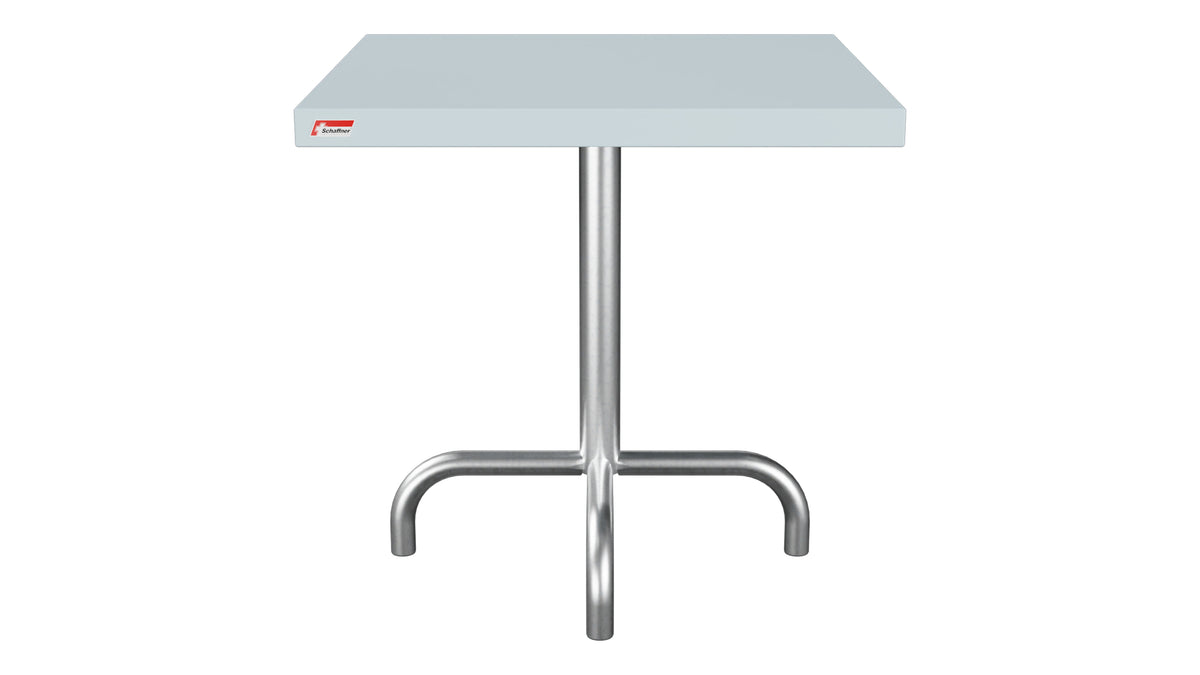 Säntis Metall-Beistelltisch Outdoor 50x50 / 50 in Pastellblau präsentiert im Onlineshop von KAQTU Design AG. Beistelltisch Outdoor ist von Schaffner