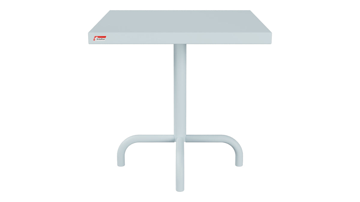 Säntis Metall-Beistelltisch Outdoor 50x50 / 50 in Pastellblau präsentiert im Onlineshop von KAQTU Design AG. Beistelltisch Outdoor ist von Schaffner