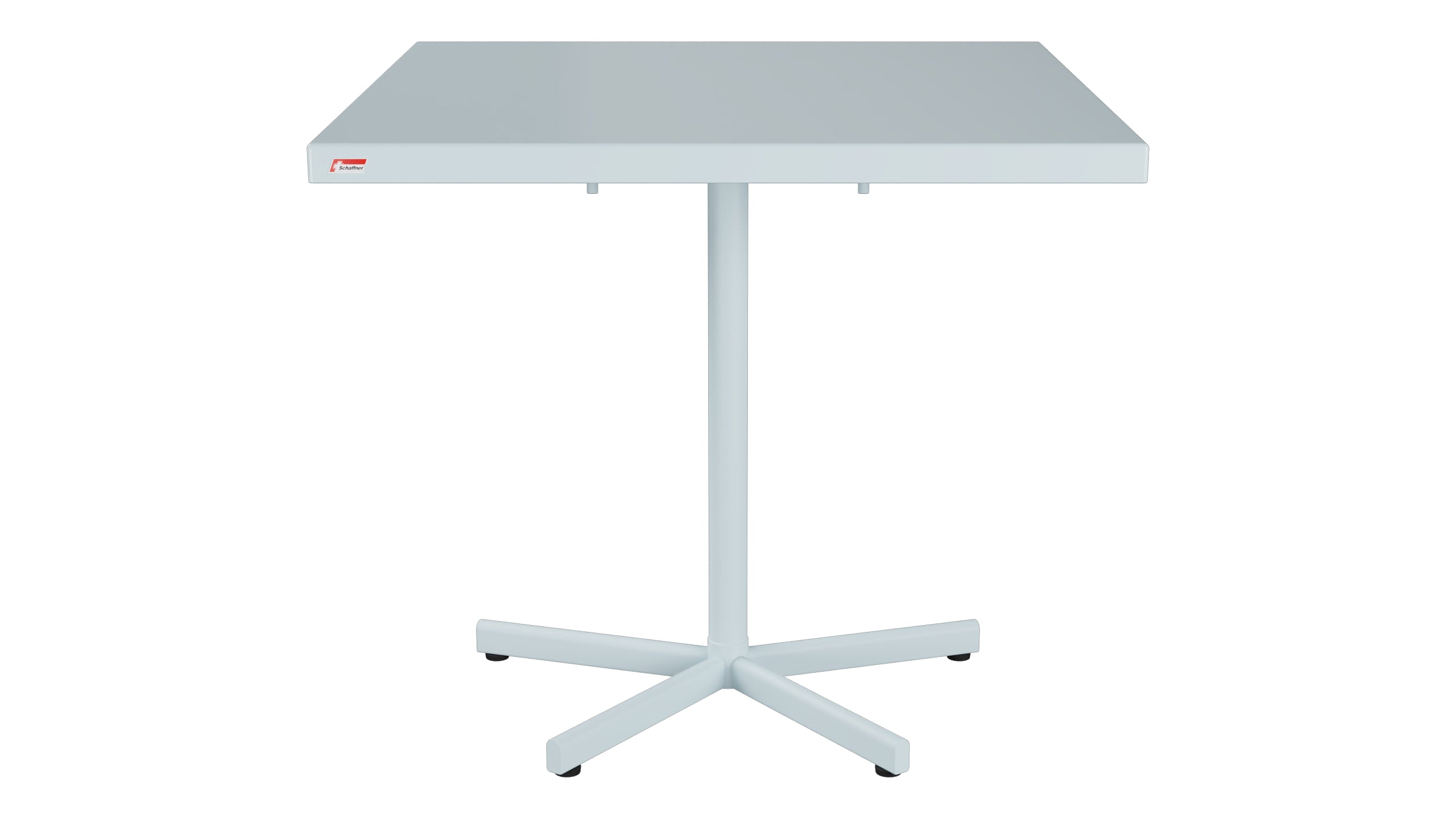 Bodensee Glasfaser-Gartentisch 80x80 klappbar in Pastellblau präsentiert im Onlineshop von KAQTU Design AG. Gartentisch ist von Schaffner