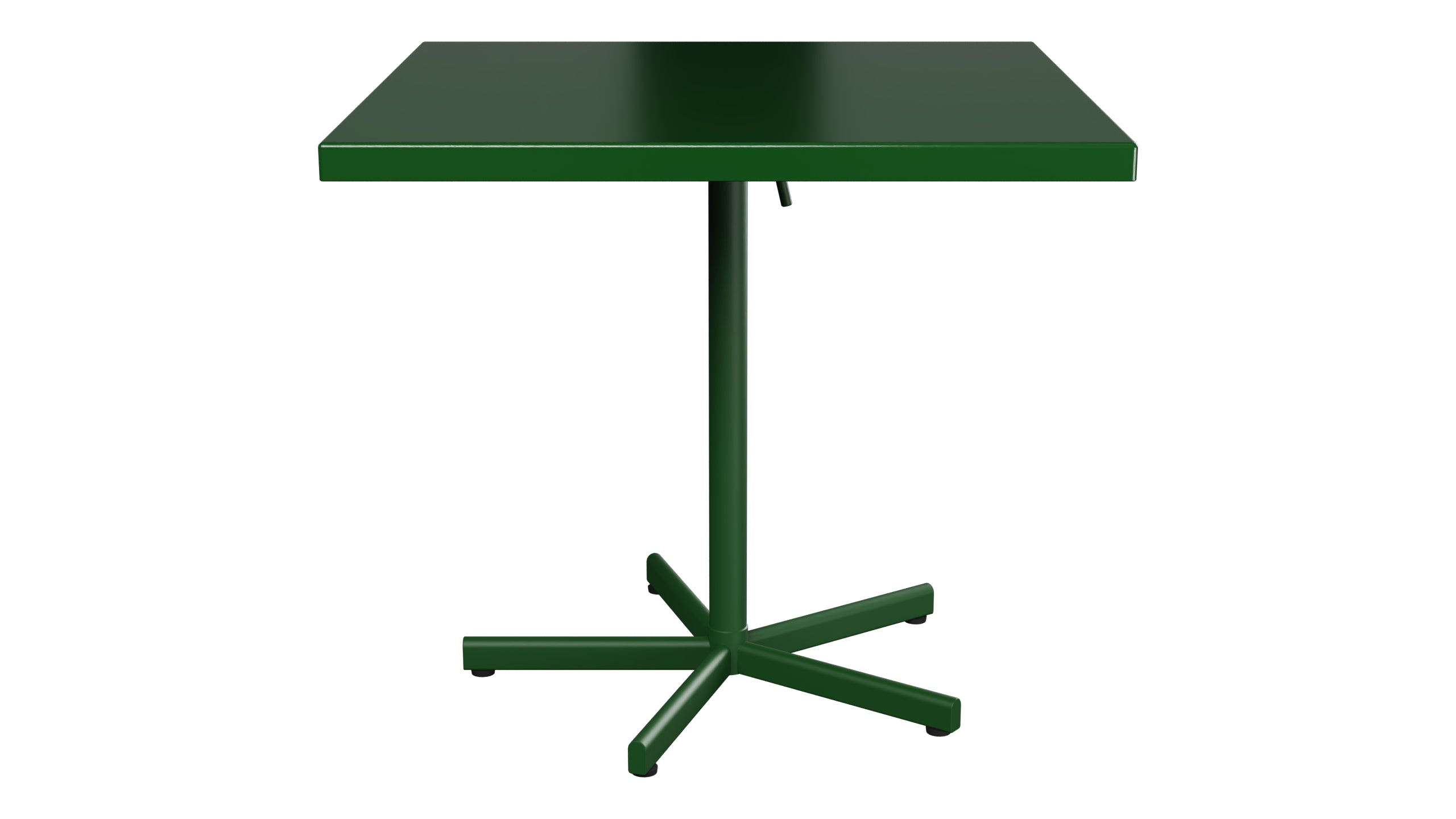 Bodensee Glasfaser-Gartentisch 80x80 klappbar in Tannengrün präsentiert im Onlineshop von KAQTU Design AG. Gartentisch ist von Schaffner