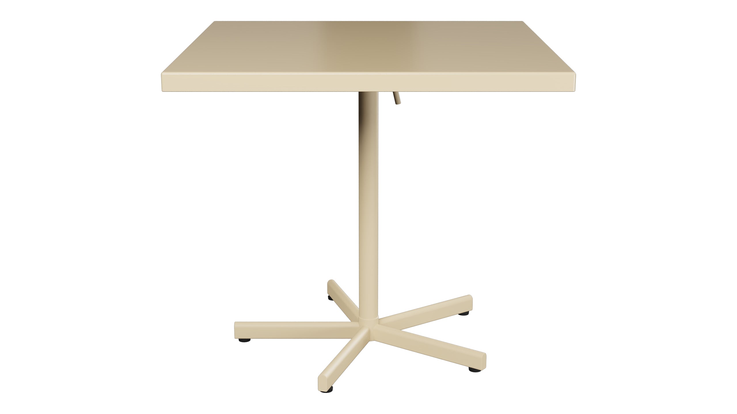 Bodensee Glasfaser-Gartentisch 80x80 klappbar in Pastellbraun präsentiert im Onlineshop von KAQTU Design AG. Gartentisch ist von Schaffner