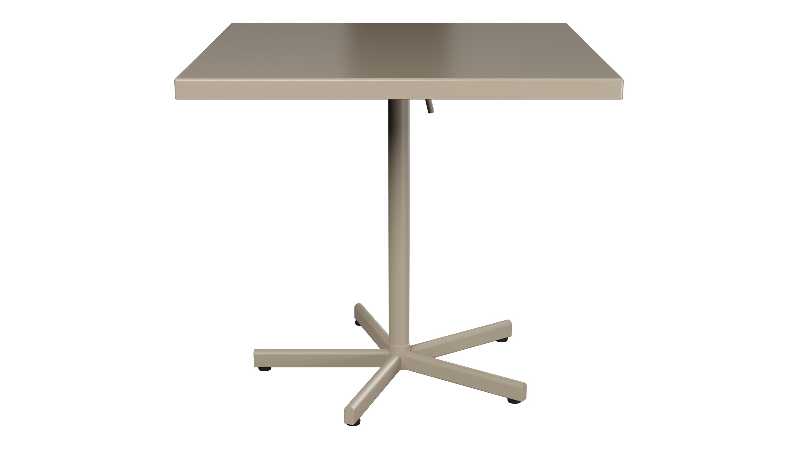 Bodensee Glasfaser-Gartentisch 80x80 klappbar in Champagner präsentiert im Onlineshop von KAQTU Design AG. Gartentisch ist von Schaffner