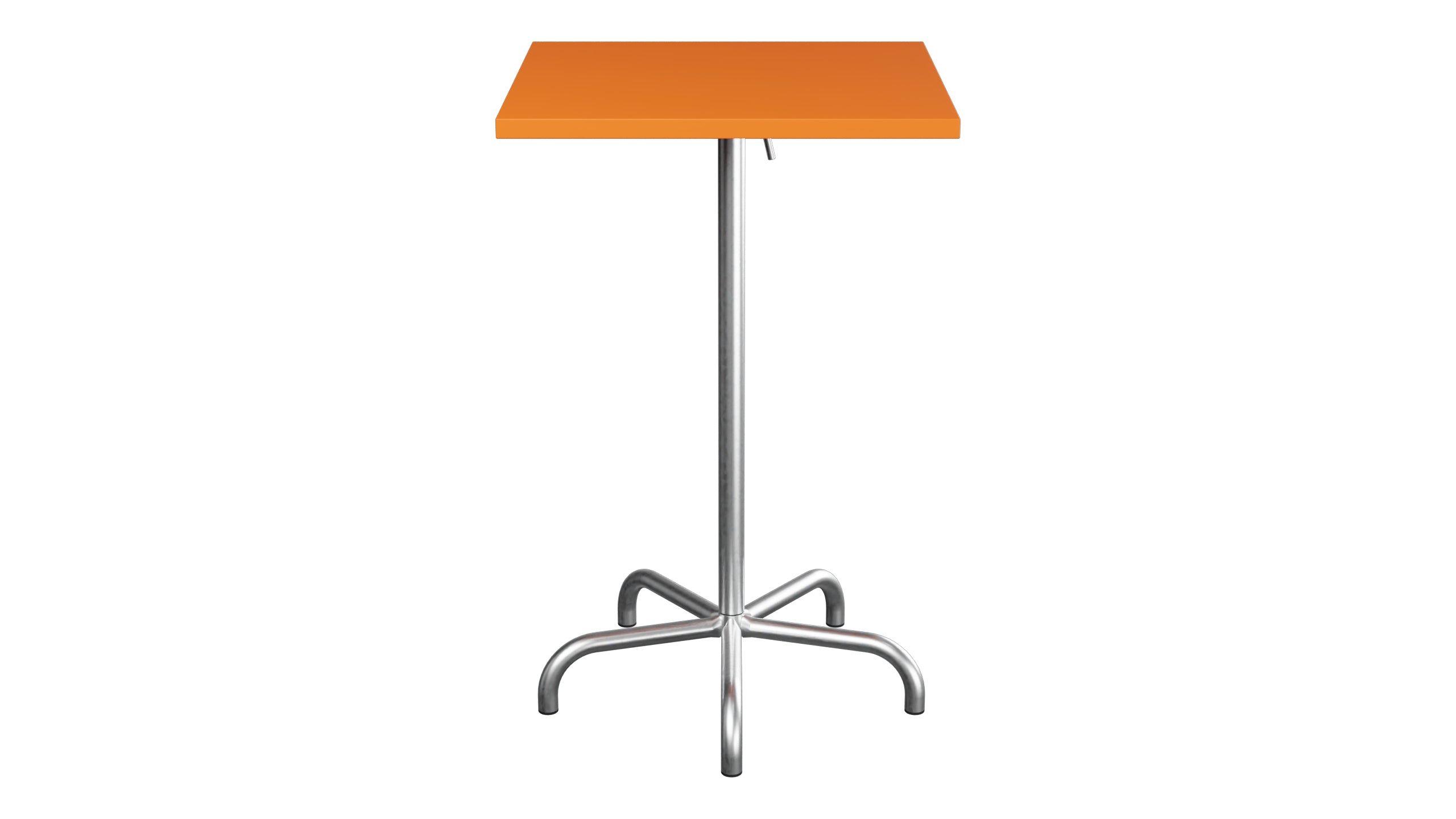 Säntis Metall-Stehtisch Outdoor 70x70 / 110 klappbar in Orange präsentiert im Onlineshop von KAQTU Design AG. Hochtisch Outdoor ist von Schaffner