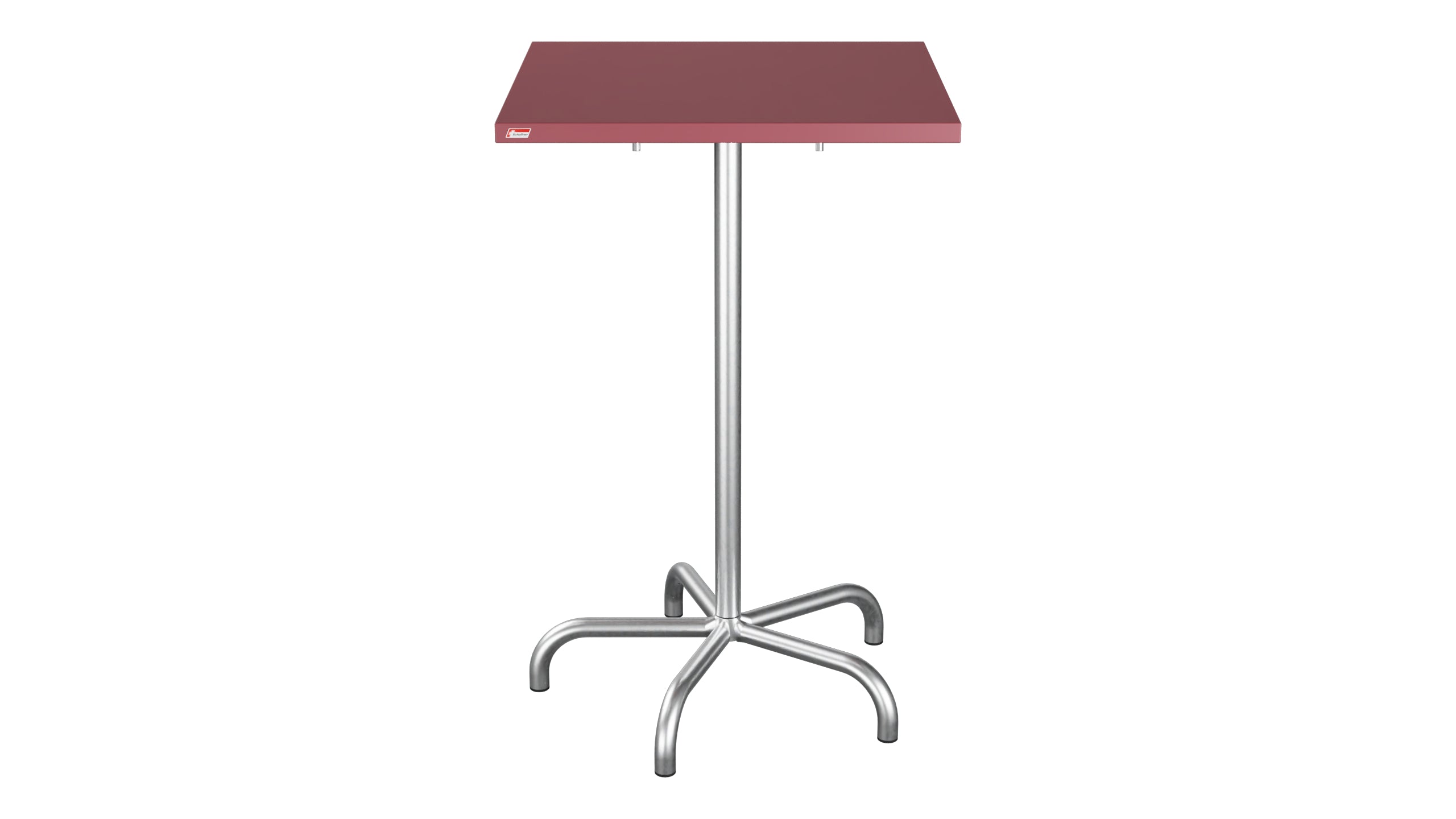 Säntis Metall-Stehtisch Outdoor 70x70 / 110 klappbar in Bordeaux präsentiert im Onlineshop von KAQTU Design AG. Hochtisch Outdoor ist von Schaffner