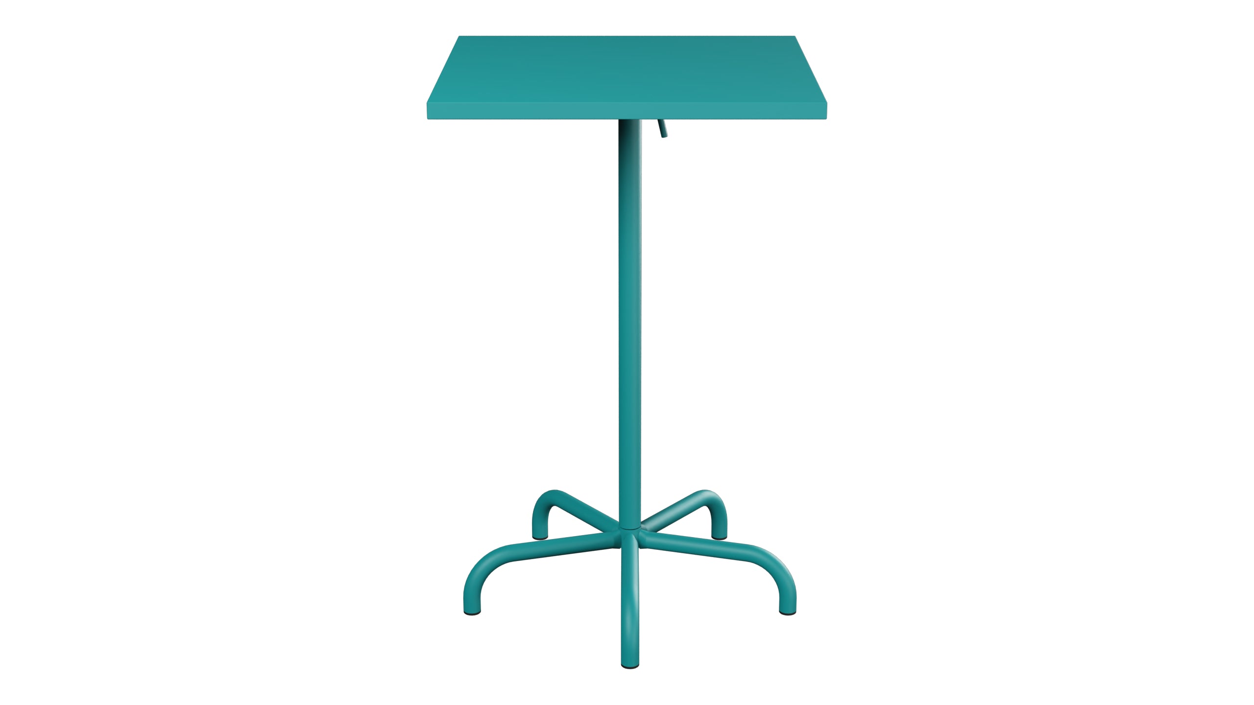 Säntis Metall-Stehtisch Outdoor 70x70 / 110 klappbar in Kaliblau präsentiert im Onlineshop von KAQTU Design AG. Hochtisch Outdoor ist von Schaffner