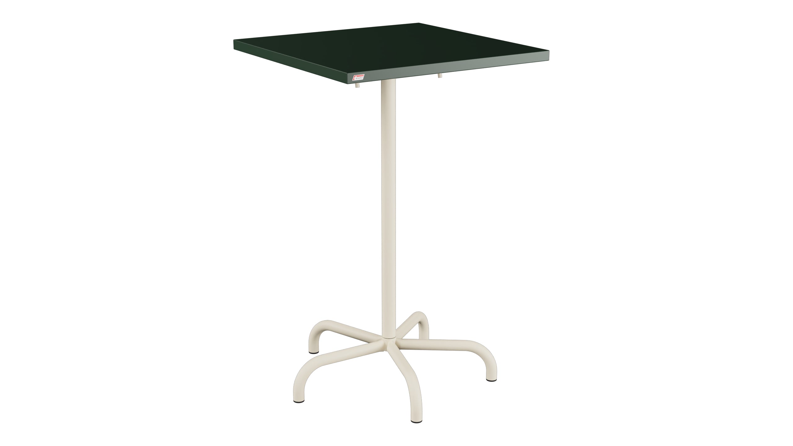 Säntis Metall-Stehtisch Outdoor 70x70 / 110 klappbar in Tannengrün präsentiert im Onlineshop von KAQTU Design AG. Hochtisch Outdoor ist von Schaffner