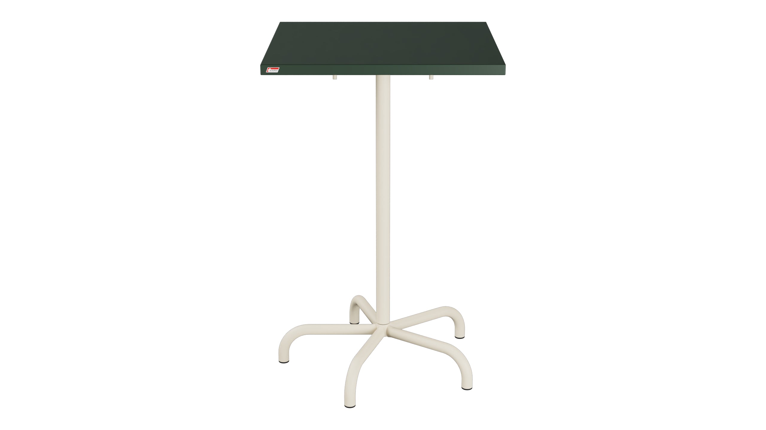 Säntis Metall-Stehtisch Outdoor 70x70 / 110 klappbar in Tannengrün präsentiert im Onlineshop von KAQTU Design AG. Hochtisch Outdoor ist von Schaffner