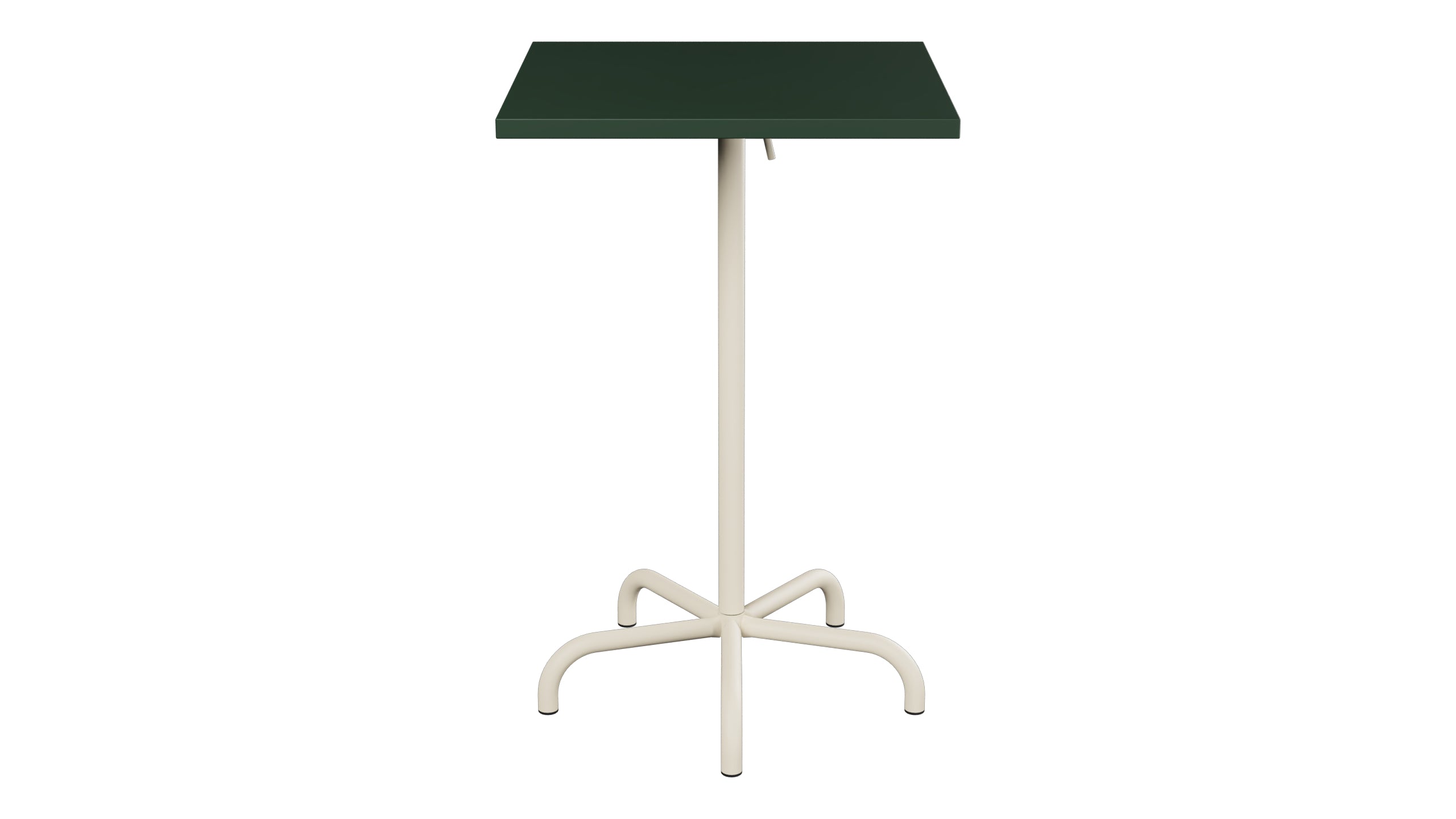 Säntis Metall-Stehtisch Outdoor 70x70 / 110 klappbar in Tannengrün präsentiert im Onlineshop von KAQTU Design AG. Hochtisch Outdoor ist von Schaffner