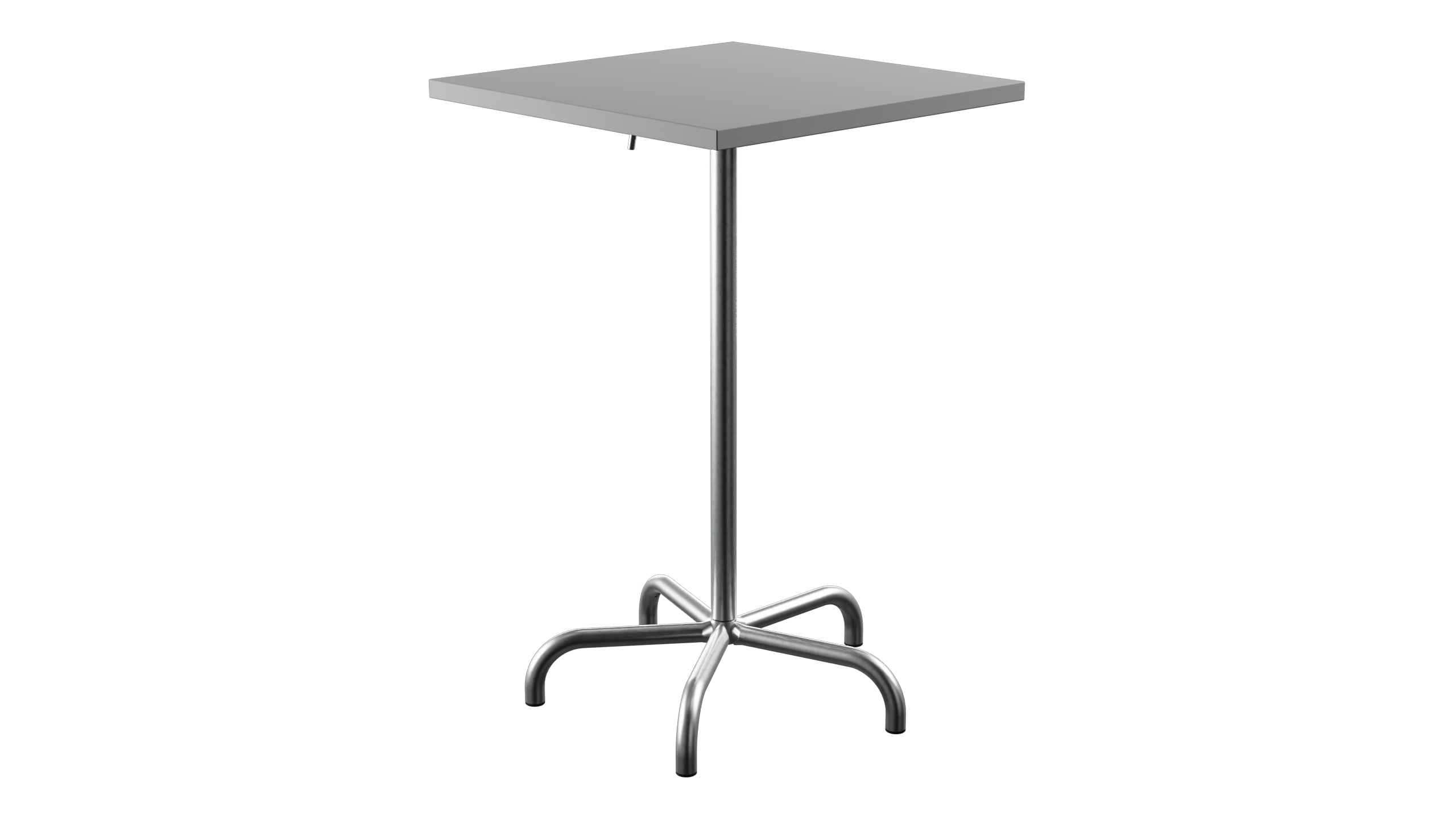 Säntis Metall-Stehtisch Outdoor 70x70 / 110 klappbar in Alusilber präsentiert im Onlineshop von KAQTU Design AG. Hochtisch Outdoor ist von Schaffner