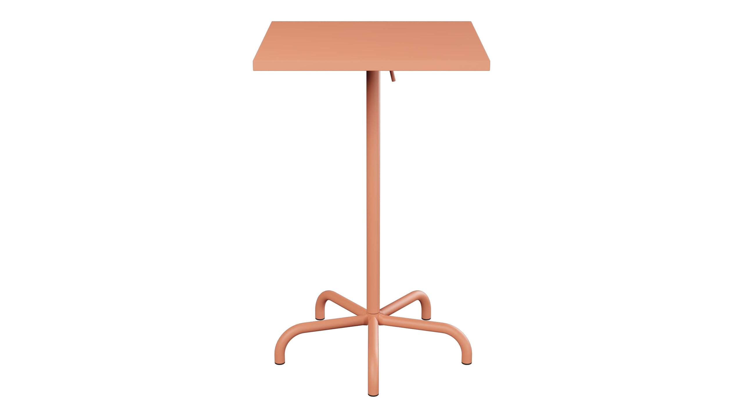 Säntis Metall-Stehtisch Outdoor 70x70 / 110 klappbar in Pastellterracotta präsentiert im Onlineshop von KAQTU Design AG. Hochtisch Outdoor ist von Schaffner