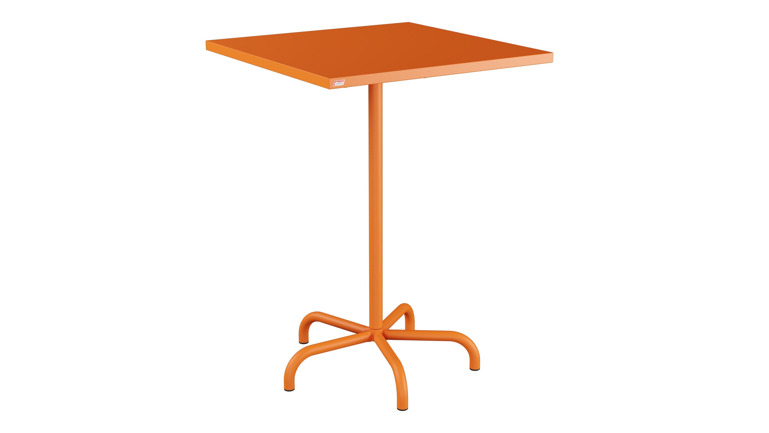 Table de bar en métal Säntis extérieur 80x80/110 pliable