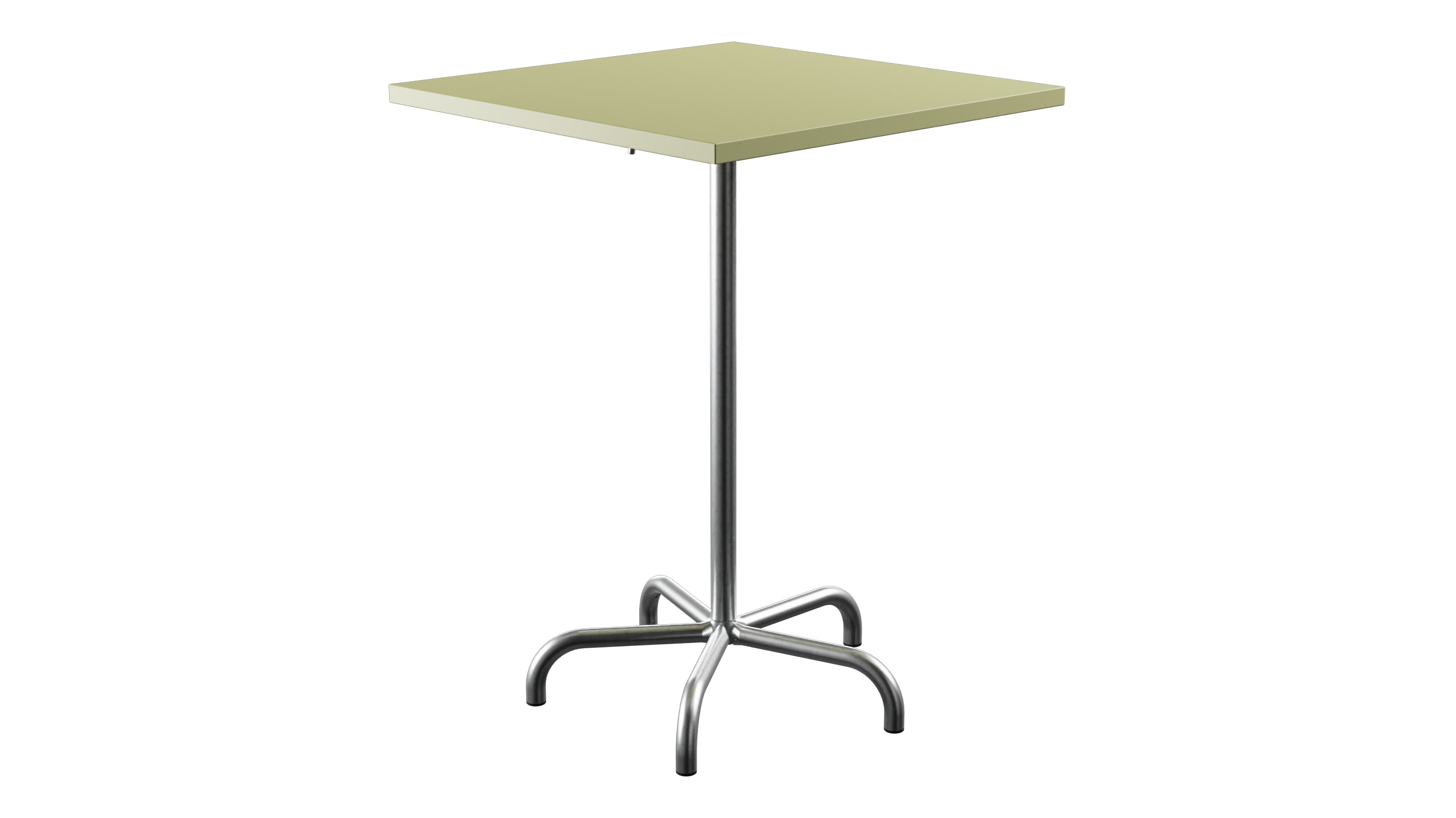 Säntis Metall-Stehtisch Outdoor 80x80 /110 klappbar in Buchsbaumgelb präsentiert im Onlineshop von KAQTU Design AG. Hochtisch Outdoor ist von Schaffner