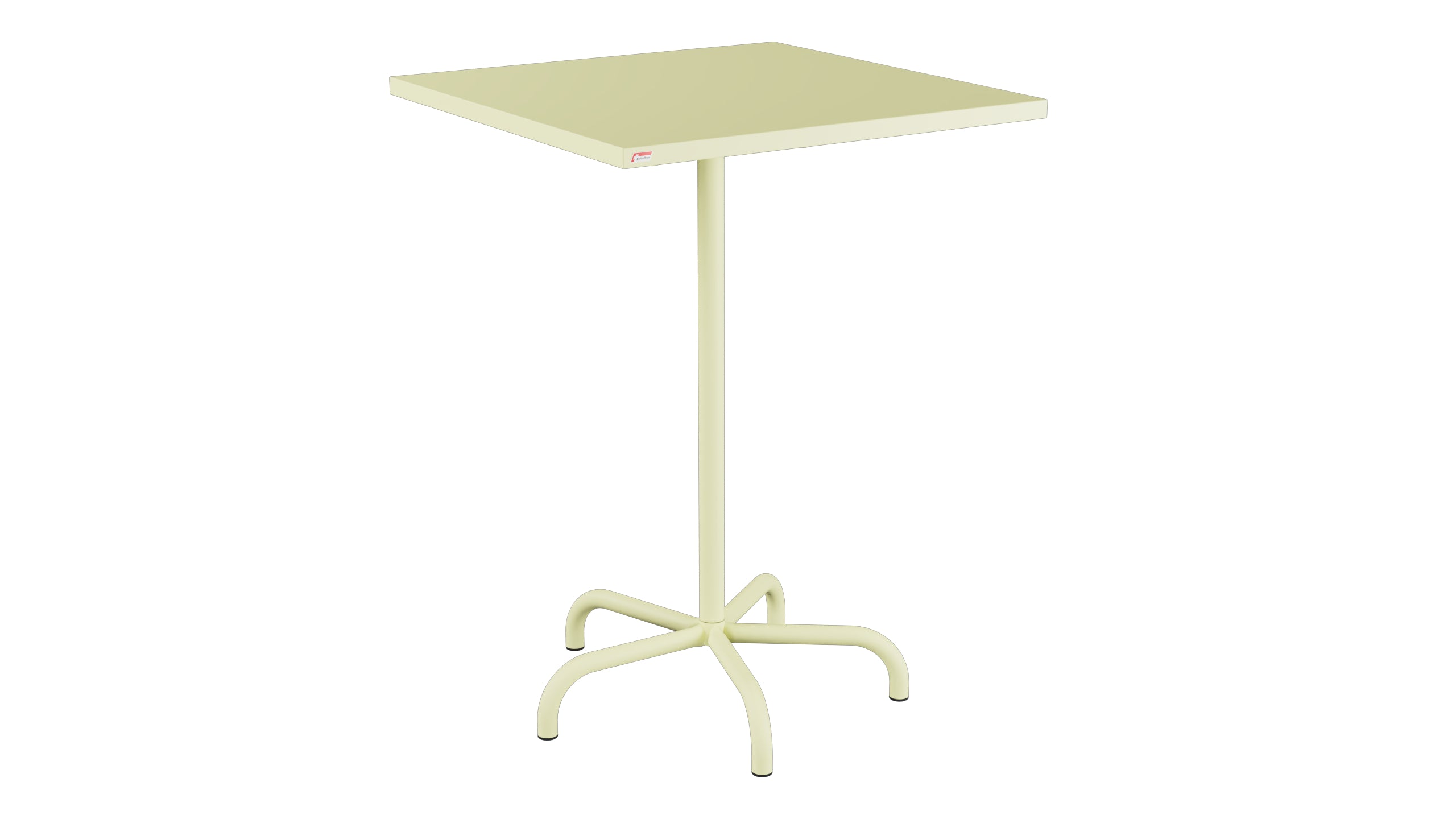 Table de bar en métal Säntis extérieur 80x80/110 pliable