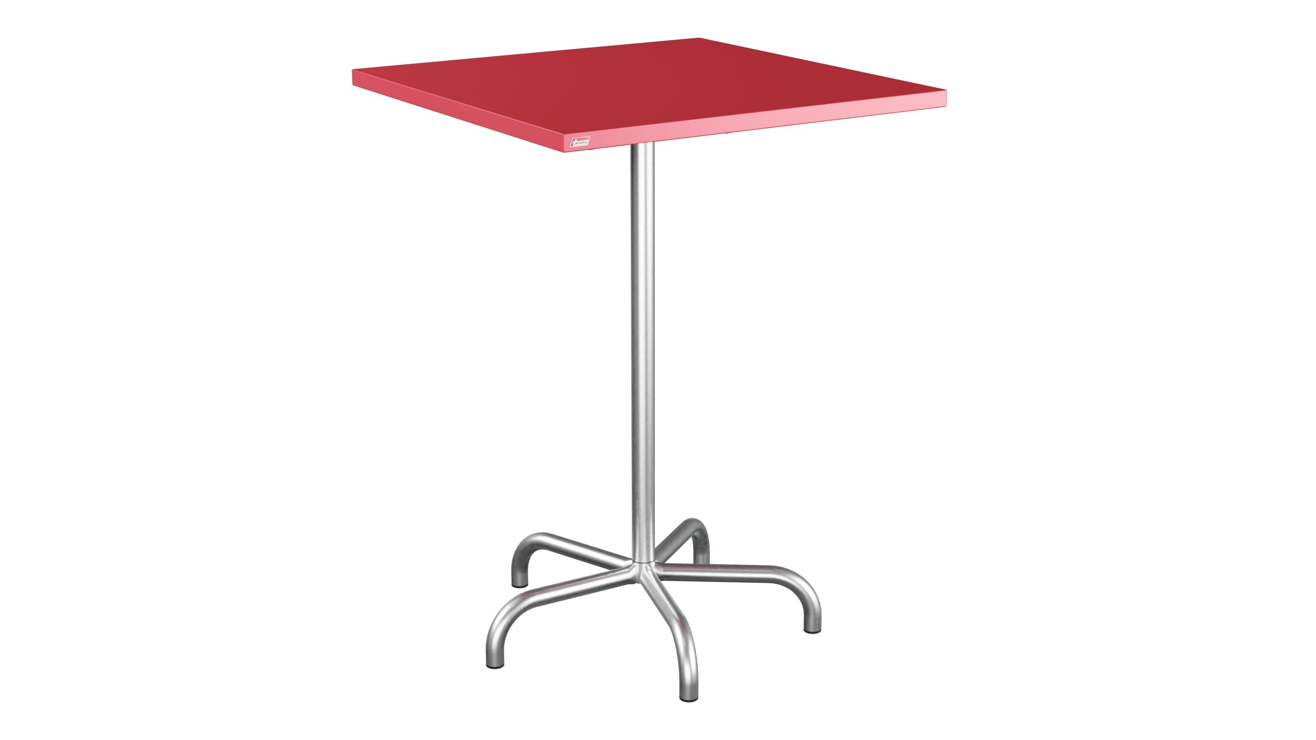 Table de bar en métal Säntis extérieur 80x80/110 pliable