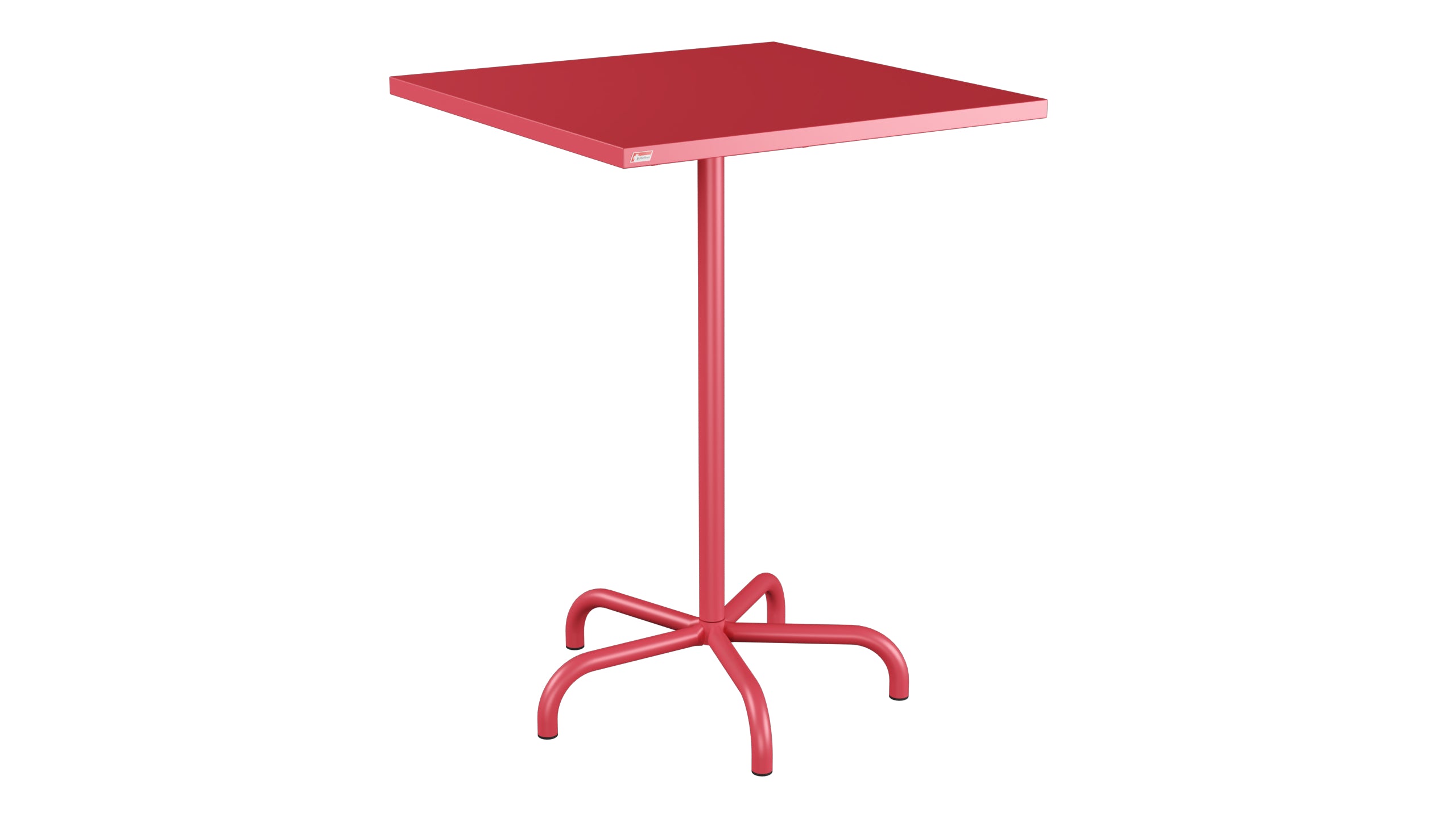 Table de bar en métal Säntis extérieur 80x80/110 pliable