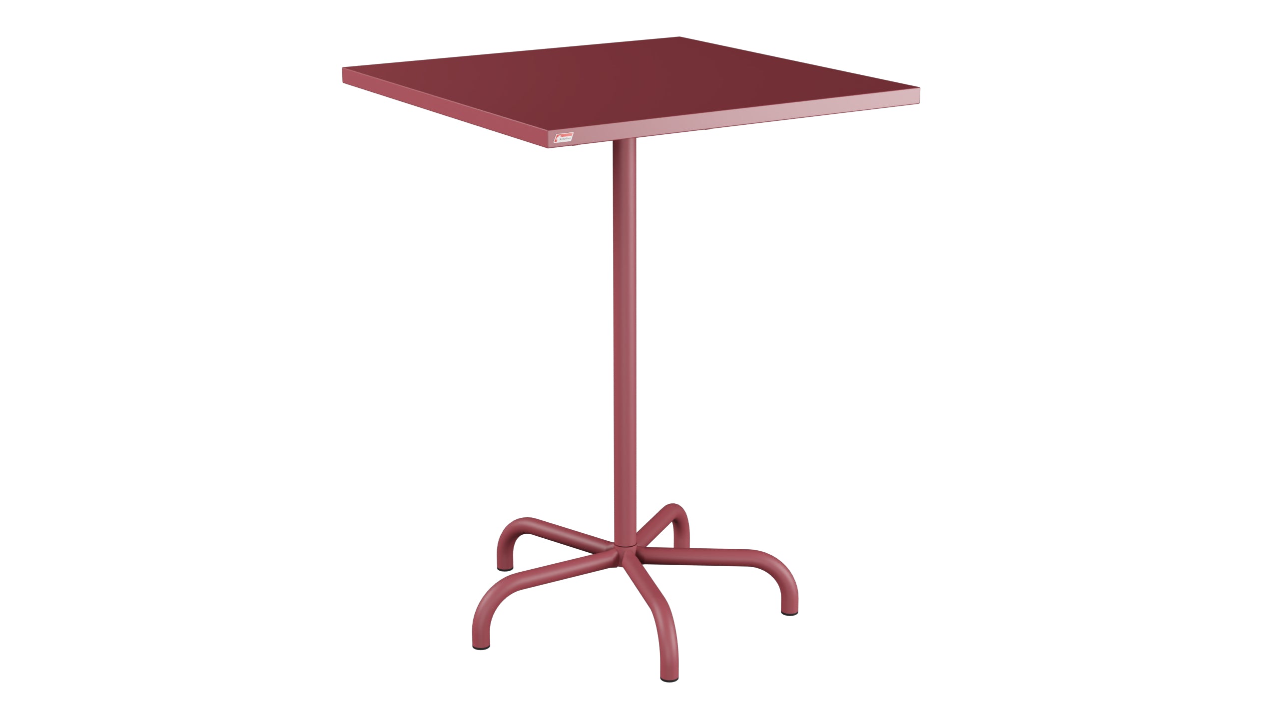 Table de bar en métal Säntis extérieur 80x80/110 pliable