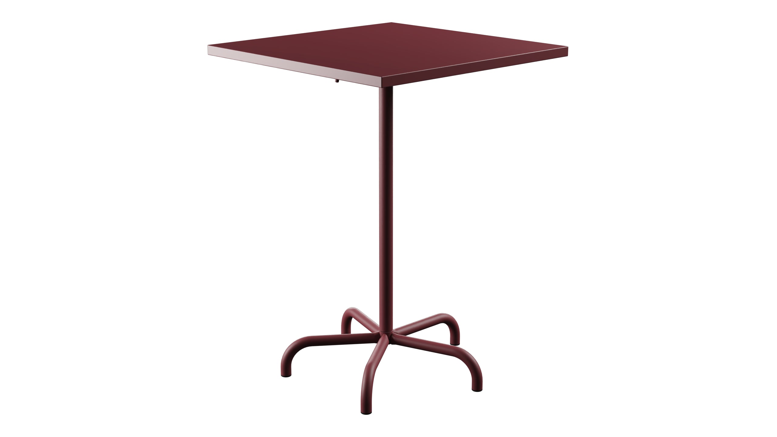Säntis Metall-Stehtisch Outdoor 80x80 /110 klappbar in Bordeaux präsentiert im Onlineshop von KAQTU Design AG. Hochtisch Outdoor ist von Schaffner