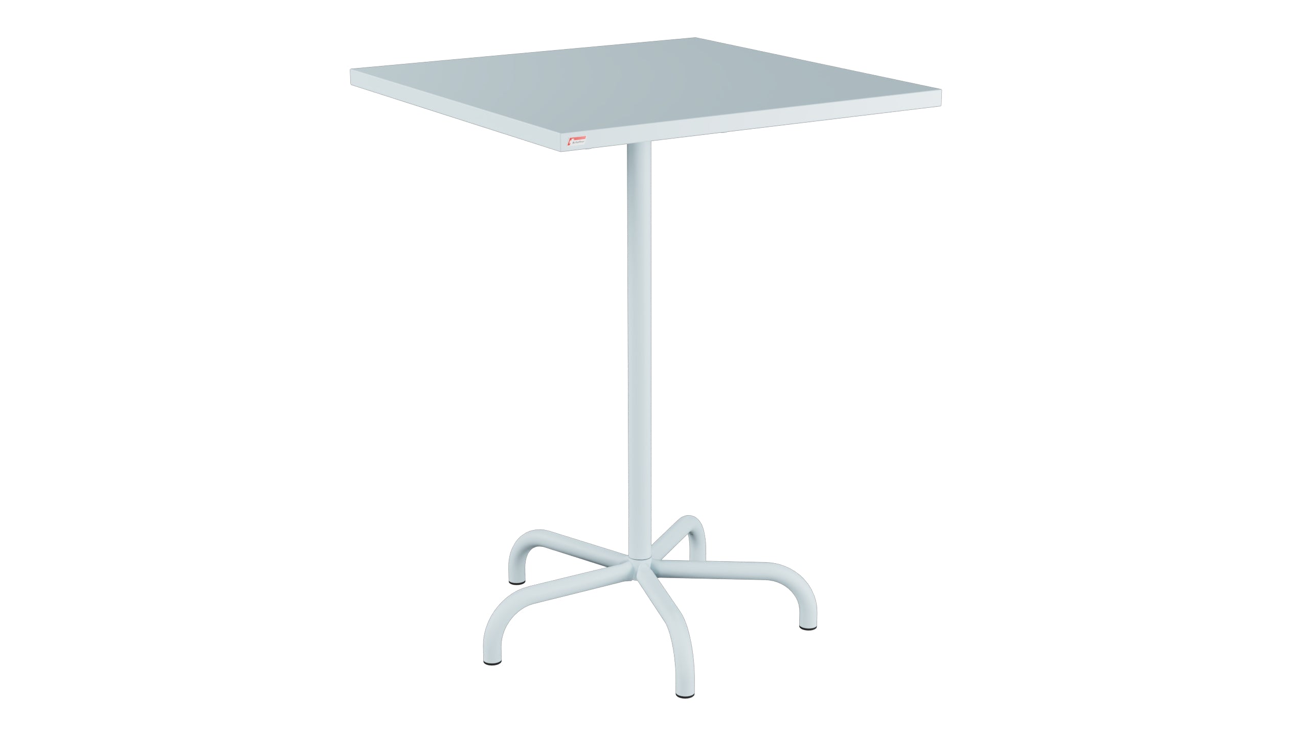 Säntis Metall-Stehtisch Outdoor 80x80 /110 klappbar in Pastellblau präsentiert im Onlineshop von KAQTU Design AG. Hochtisch Outdoor ist von Schaffner