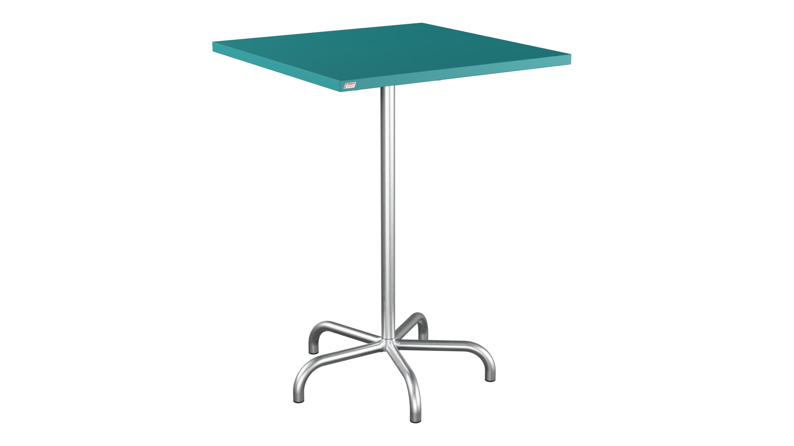 Table de bar en métal Säntis extérieur 80x80/110 pliable