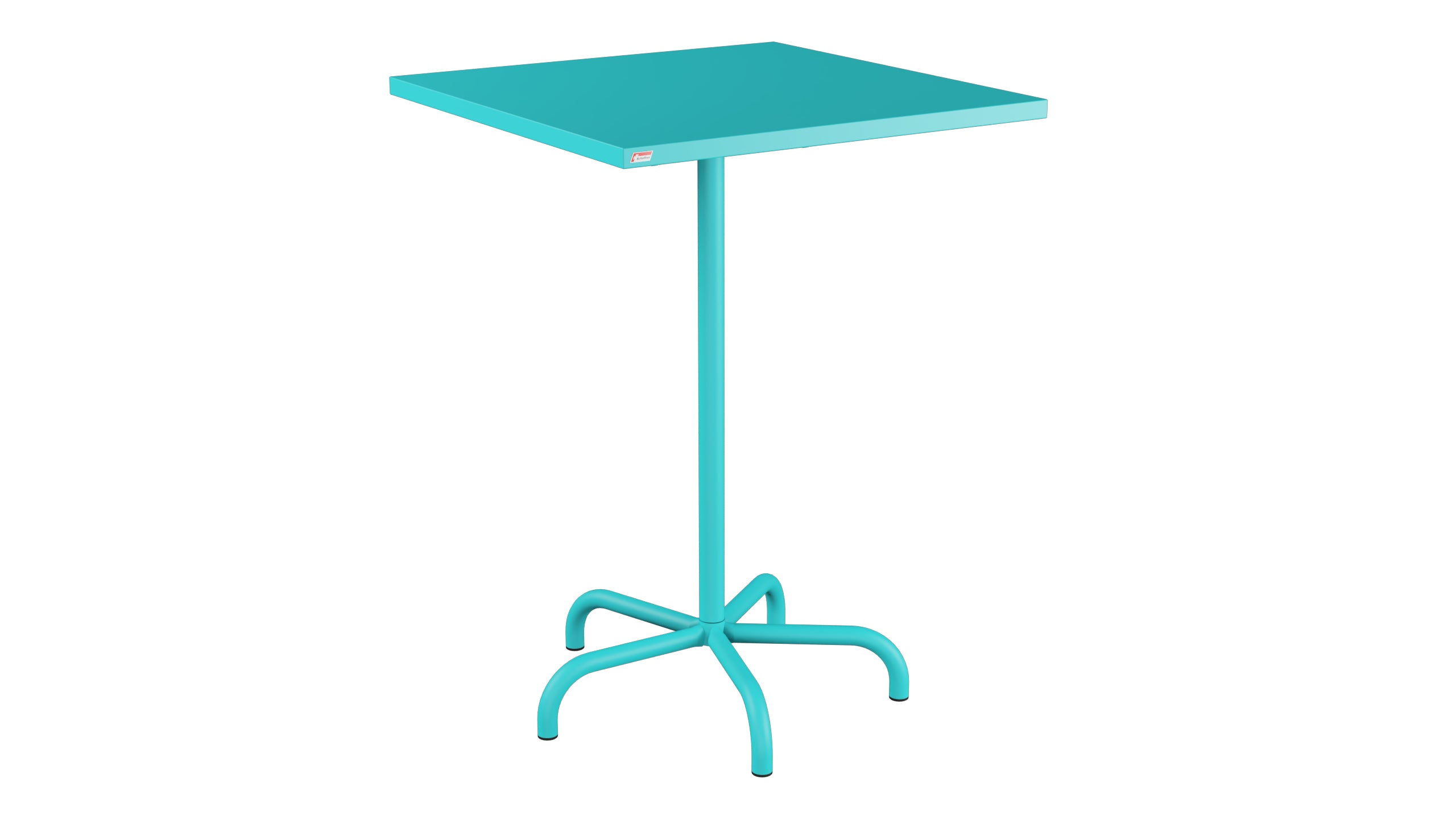 Table de bar en métal Säntis extérieur 80x80/110 pliable