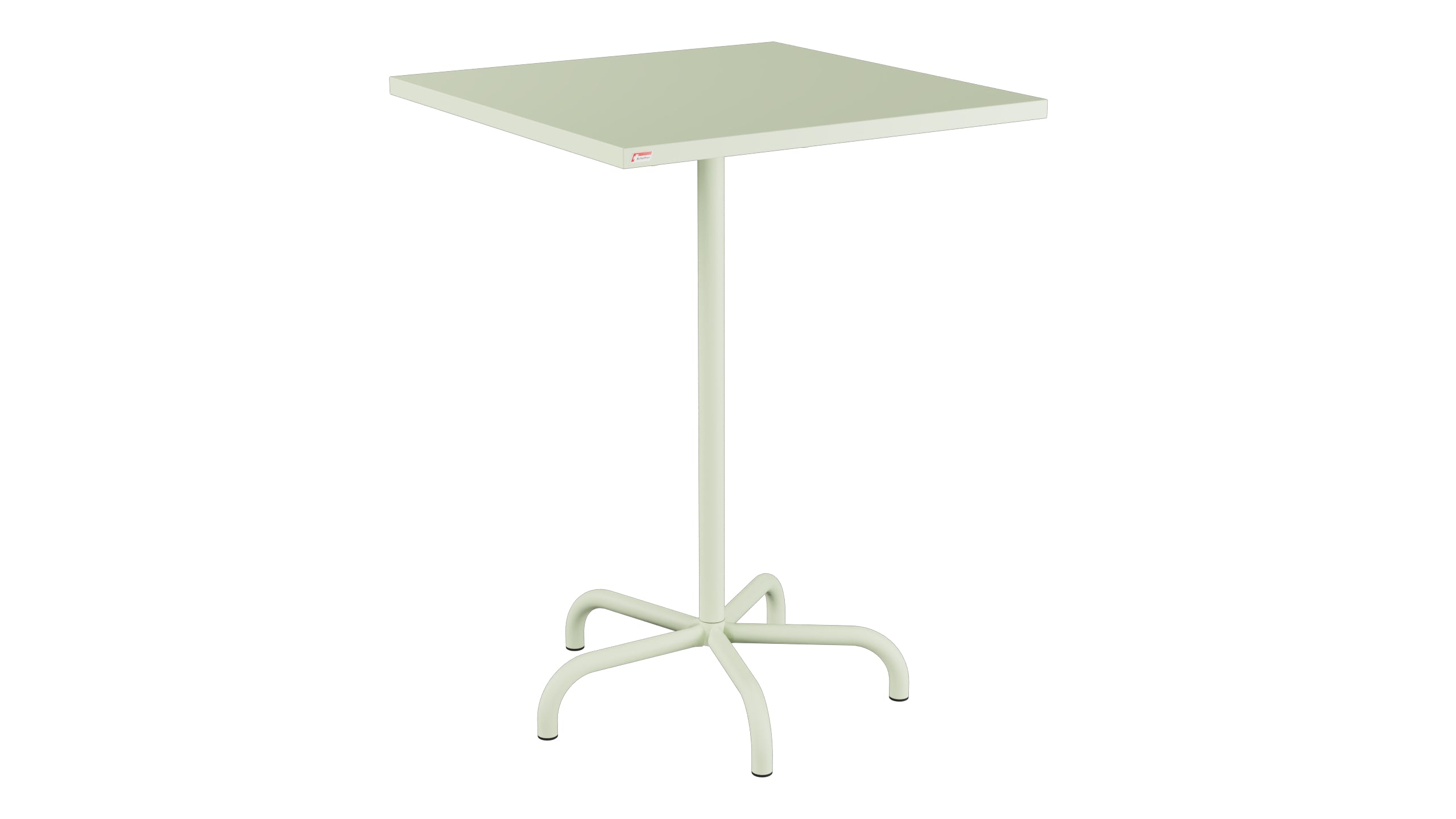 Table de bar en métal Säntis extérieur 80x80/110 pliable