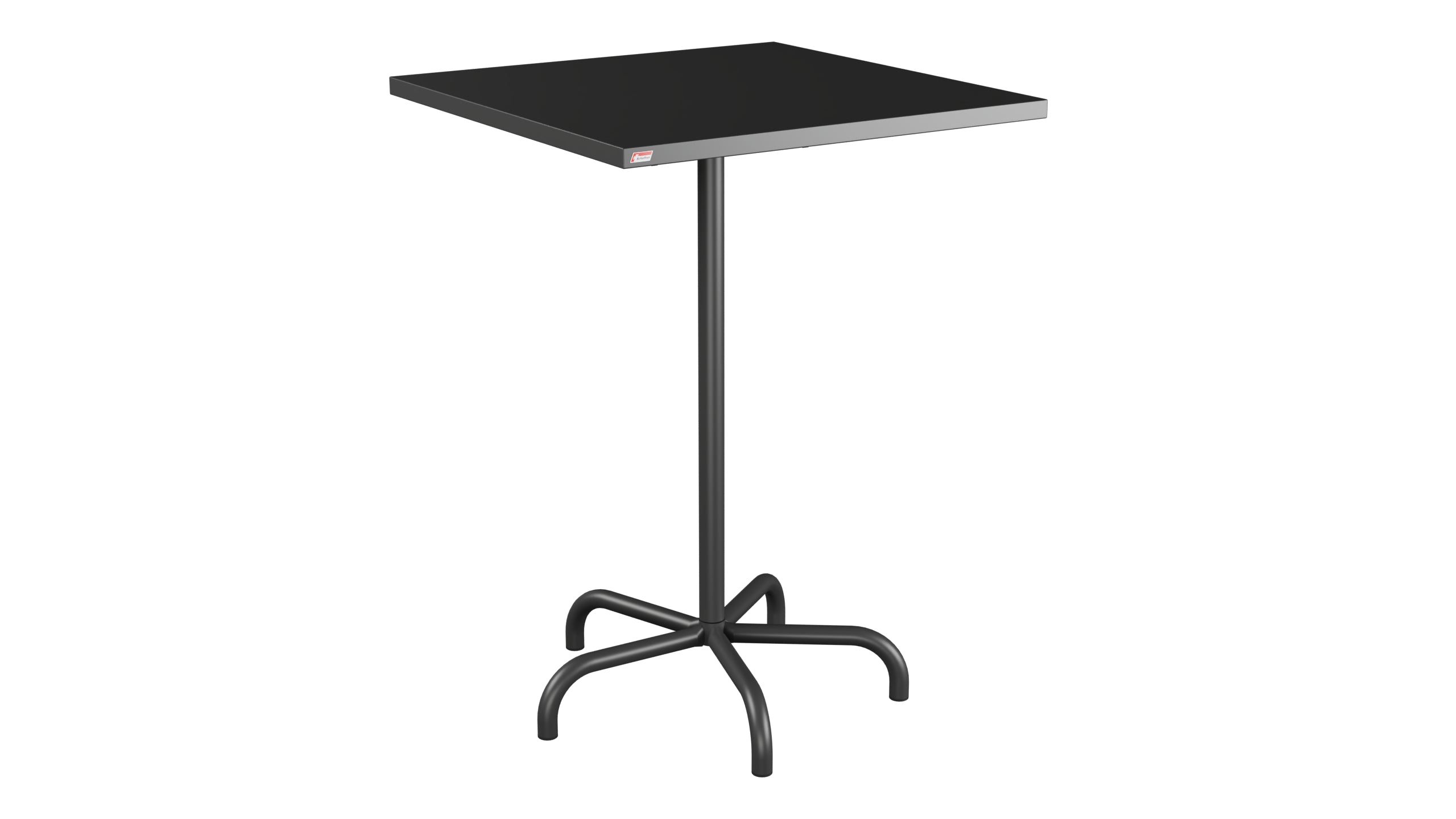 Table de bar en métal Säntis extérieur 80x80/110 pliable