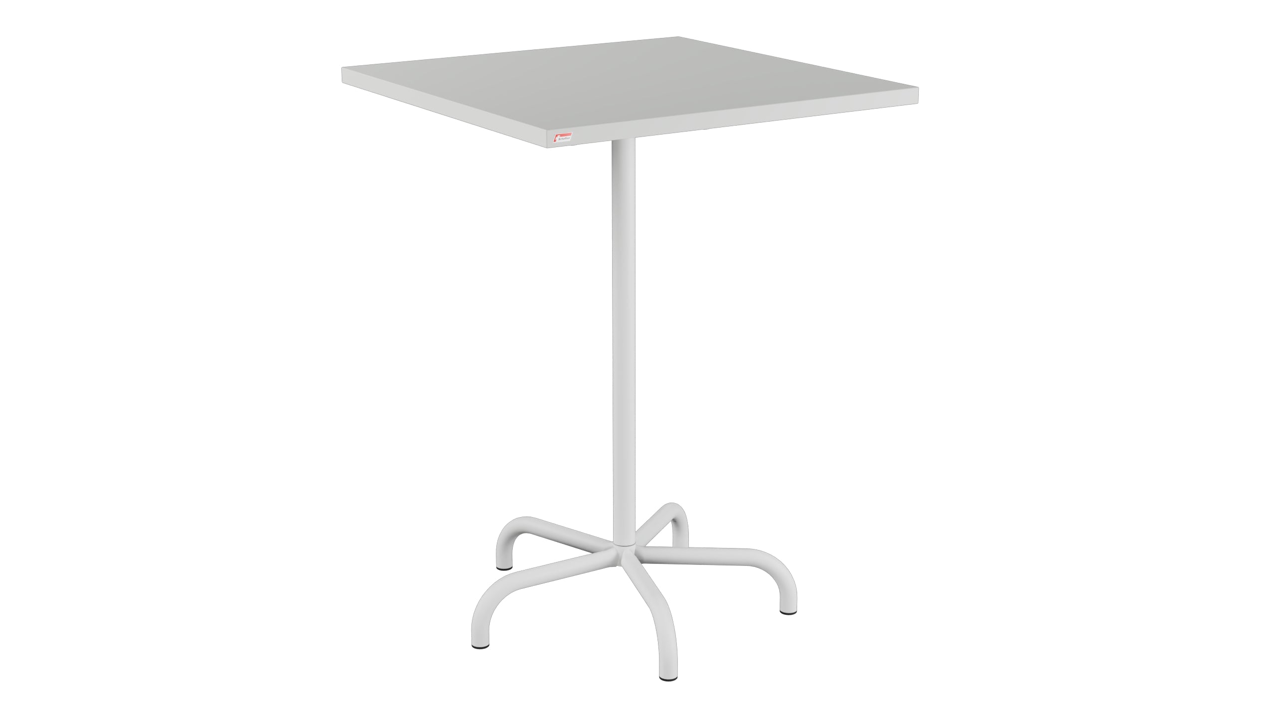 Table de bar en métal Säntis extérieur 80x80/110 pliable