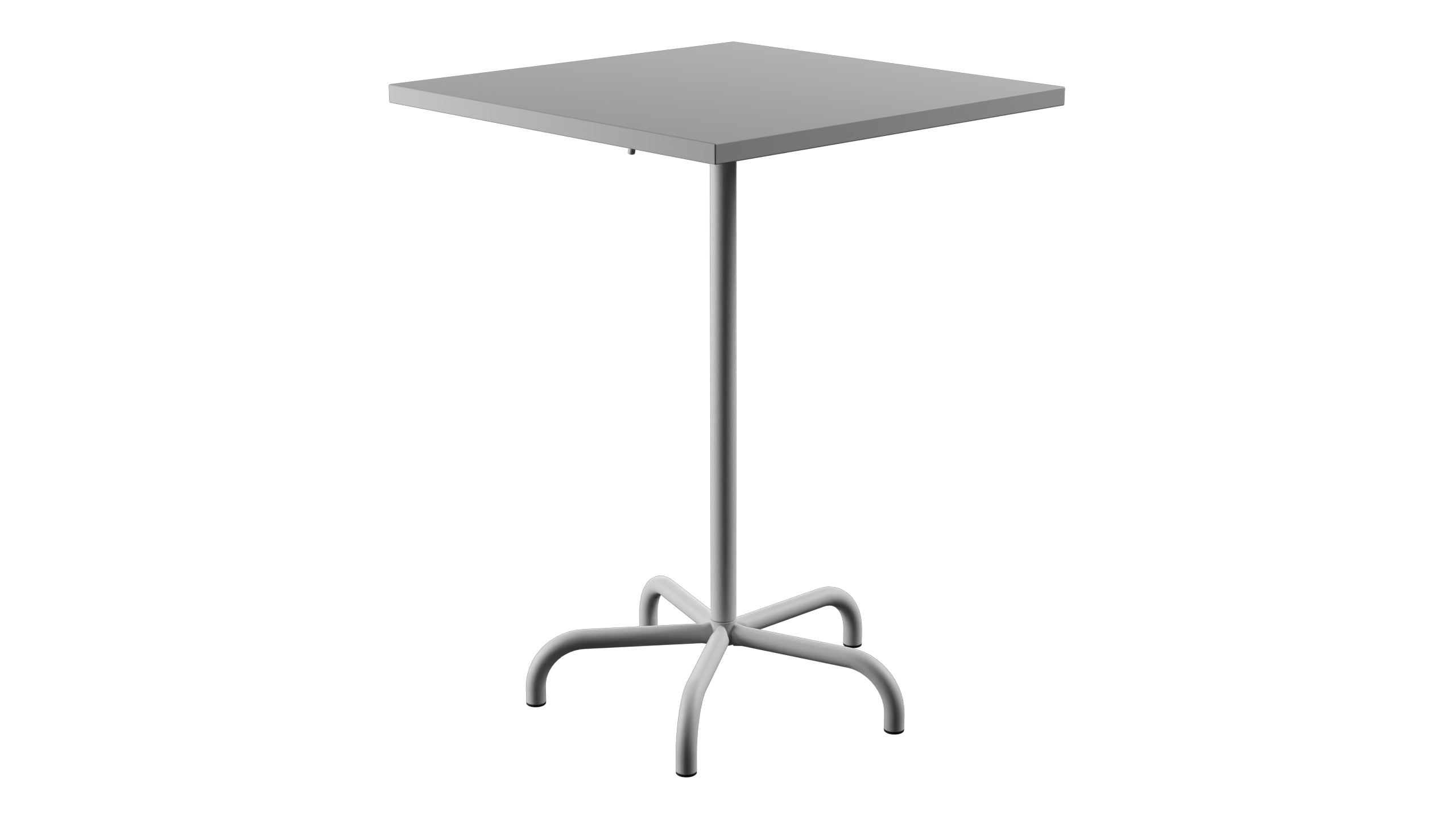 Säntis Metall-Stehtisch Outdoor 80x80 /110 klappbar in Alusilber präsentiert im Onlineshop von KAQTU Design AG. Hochtisch Outdoor ist von Schaffner
