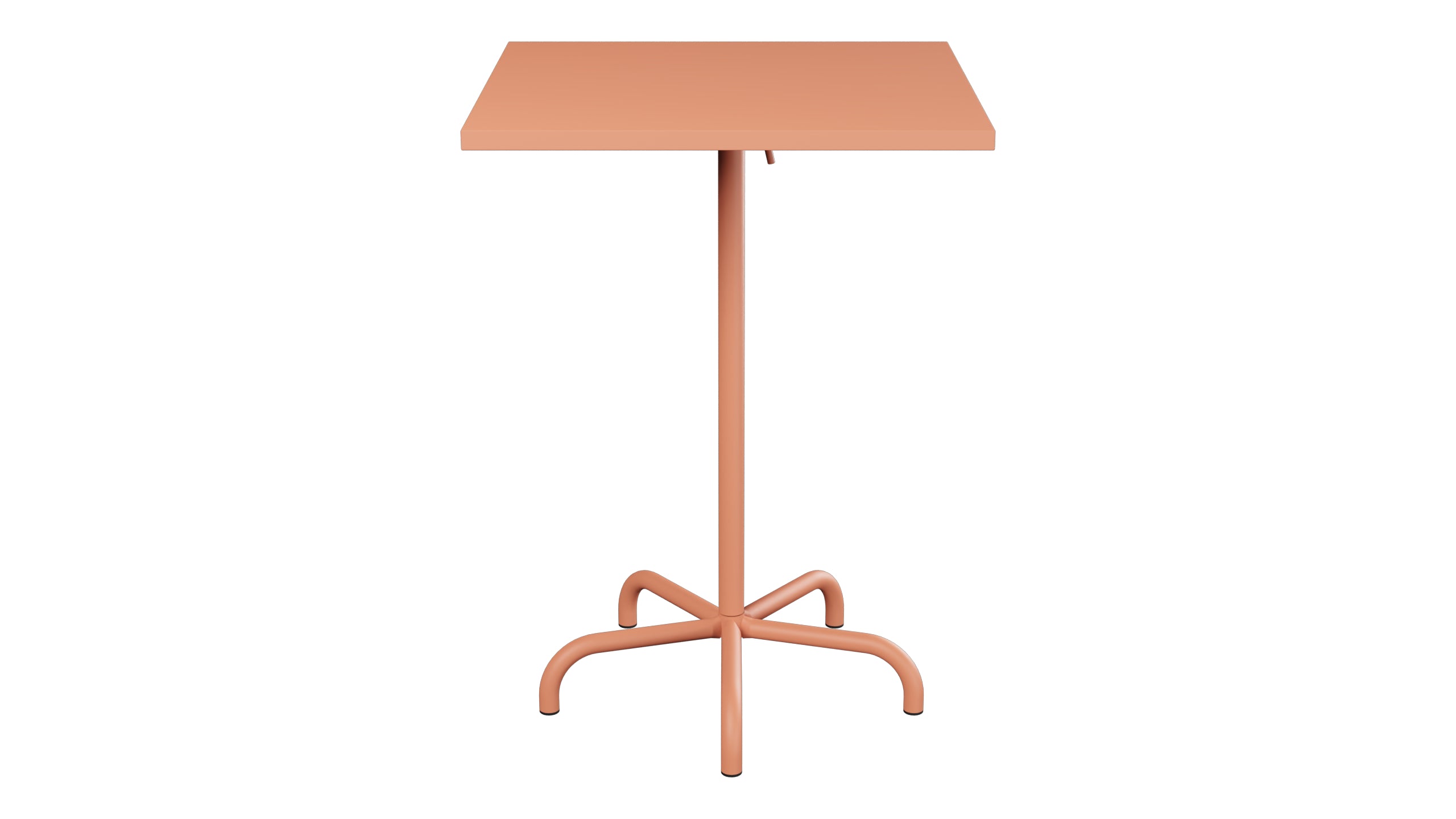 Säntis Metall-Stehtisch Outdoor 80x80 /110 klappbar in Pastellterracotta präsentiert im Onlineshop von KAQTU Design AG. Hochtisch Outdoor ist von Schaffner