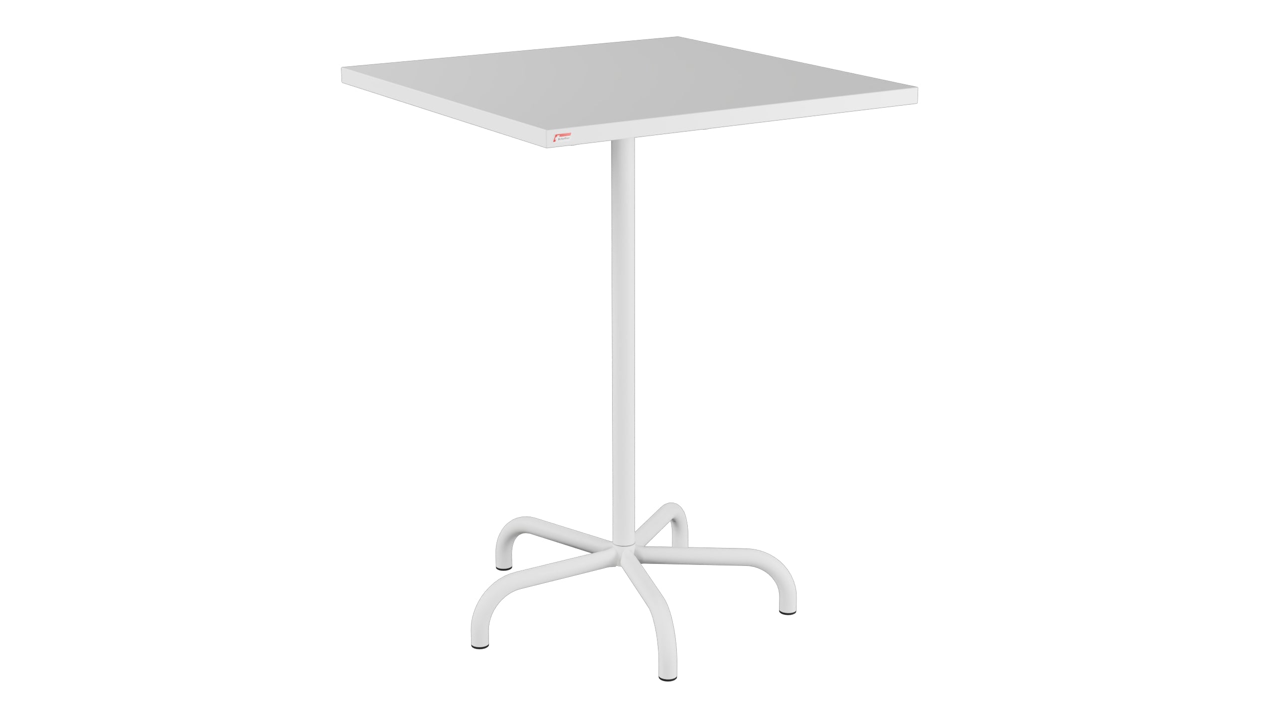 Table de bar en métal Säntis extérieur 80x80/110 pliable